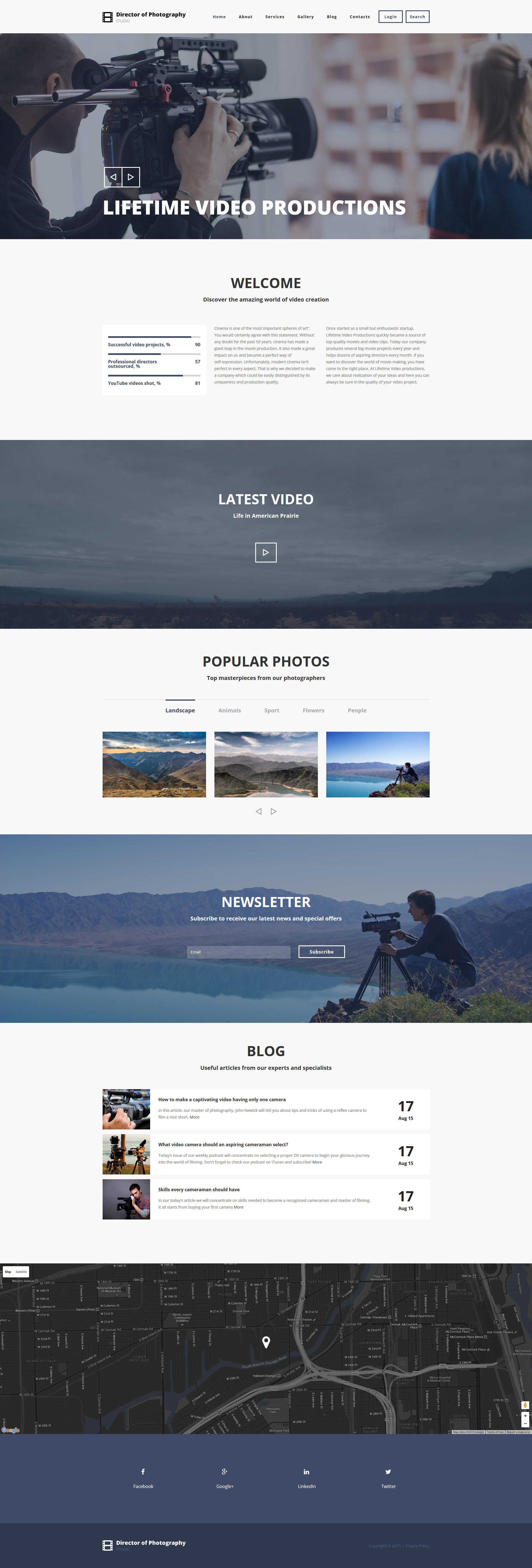 Photography Director Drupal Template