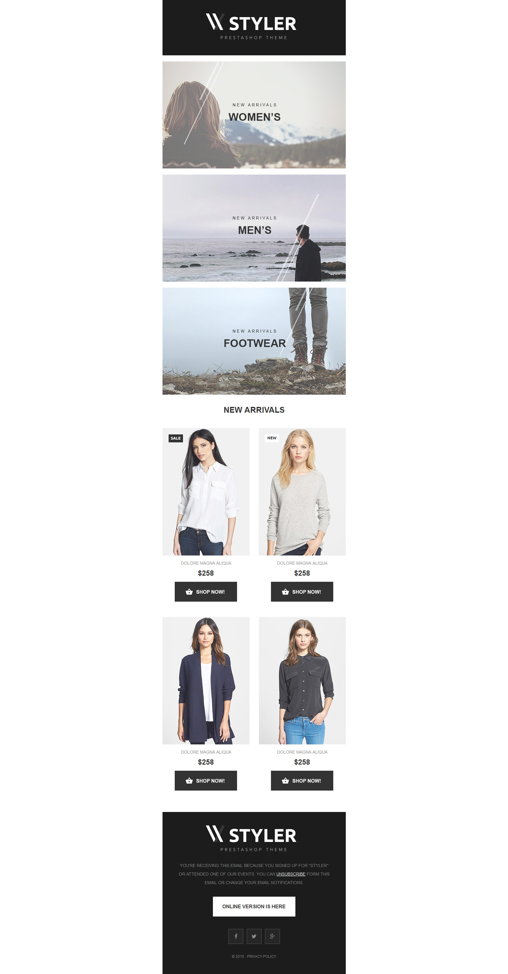 Apparel Responsive Newsletter Template