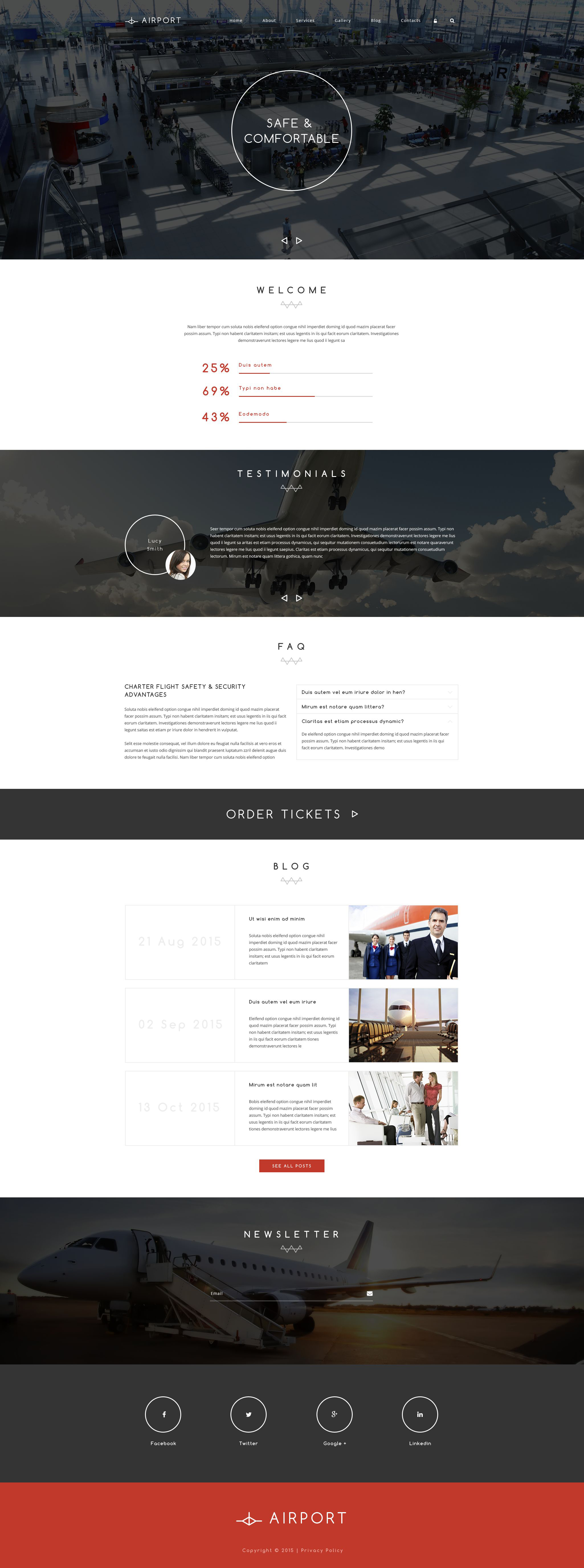 Airline Service Drupal Template