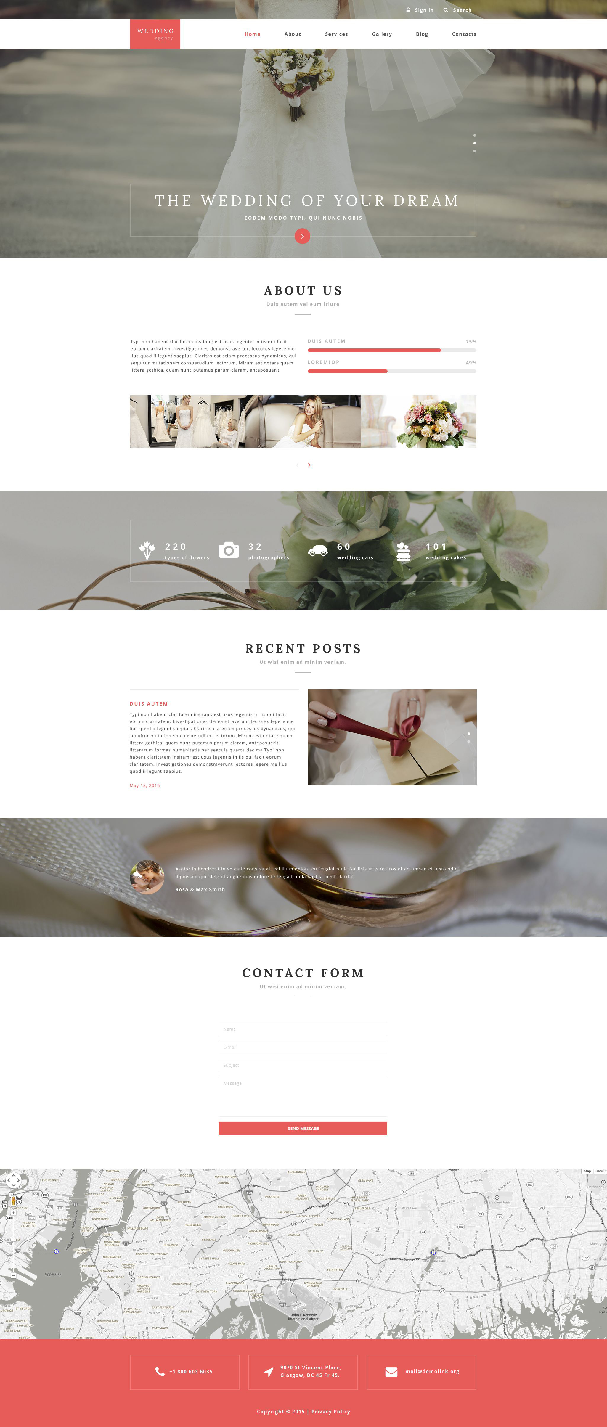 Wedding Agency Drupal Template