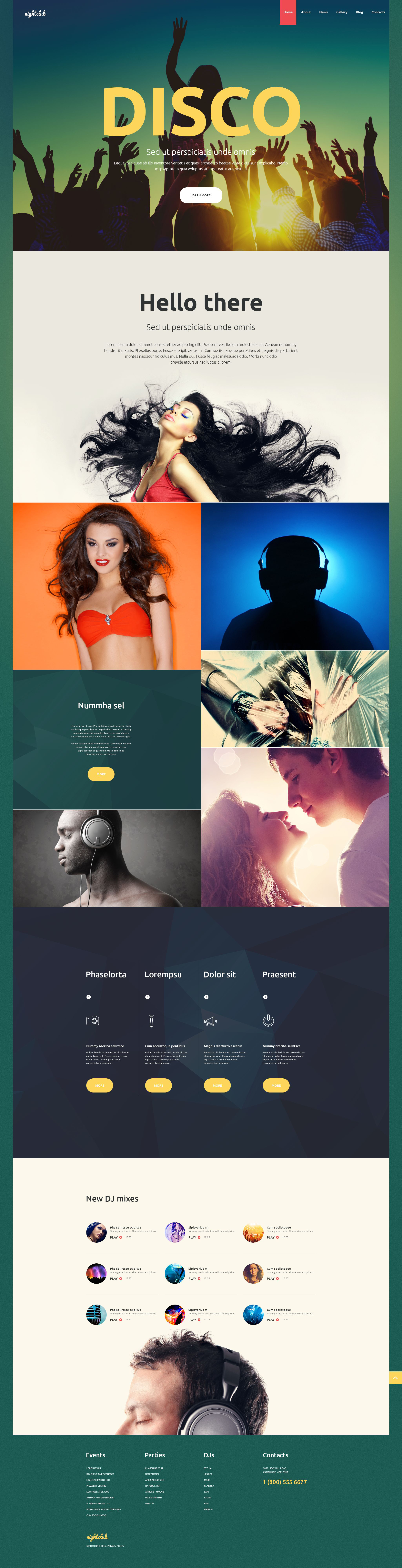 Nightclub Joomla Template