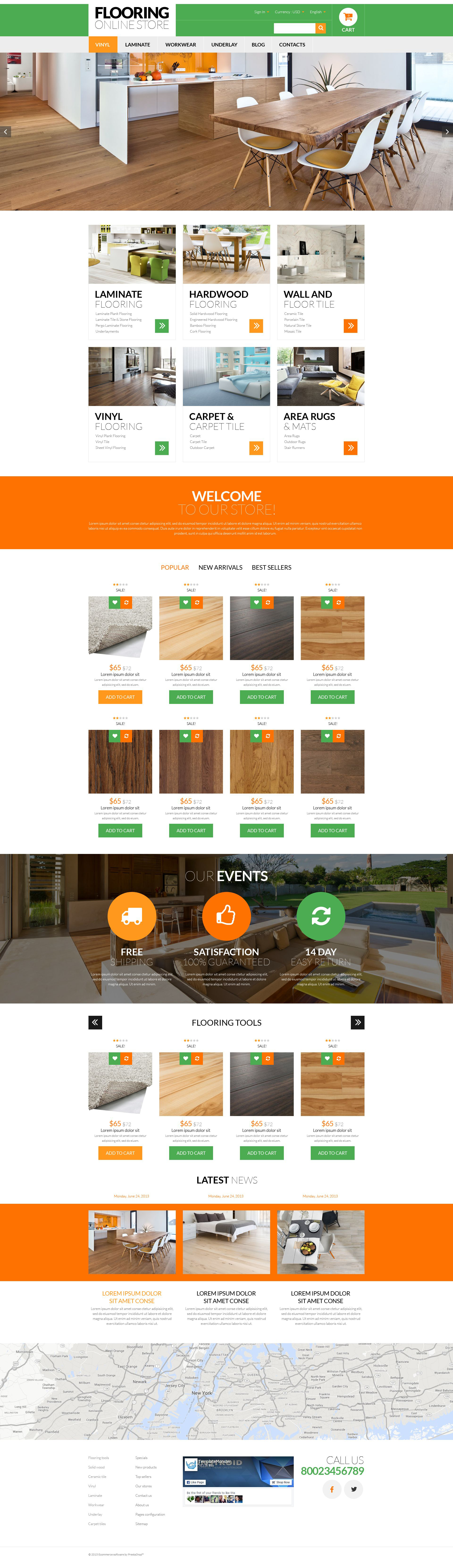 Flooring Online Store PrestaShop Theme