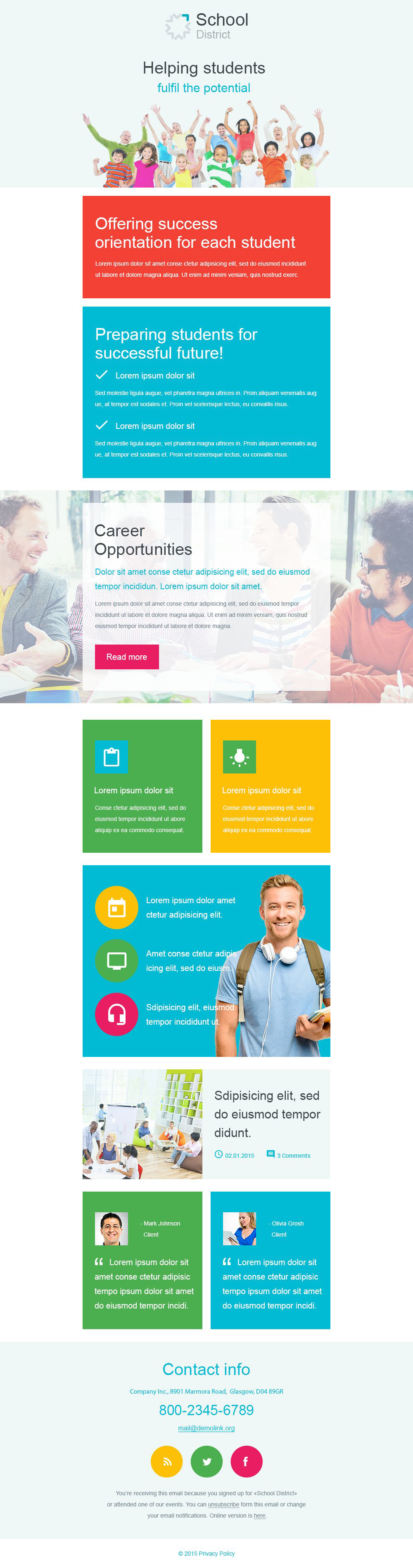 University Responsive Newsletter Template