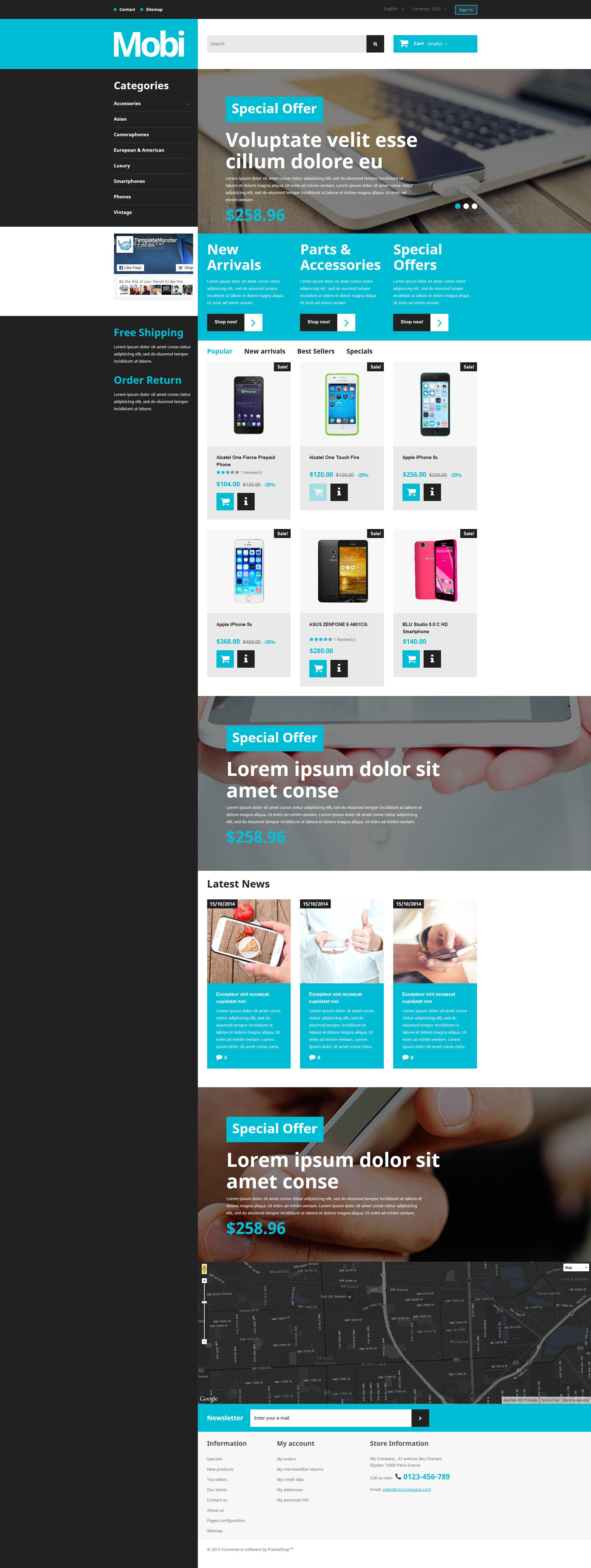 Mobi PrestaShop Theme