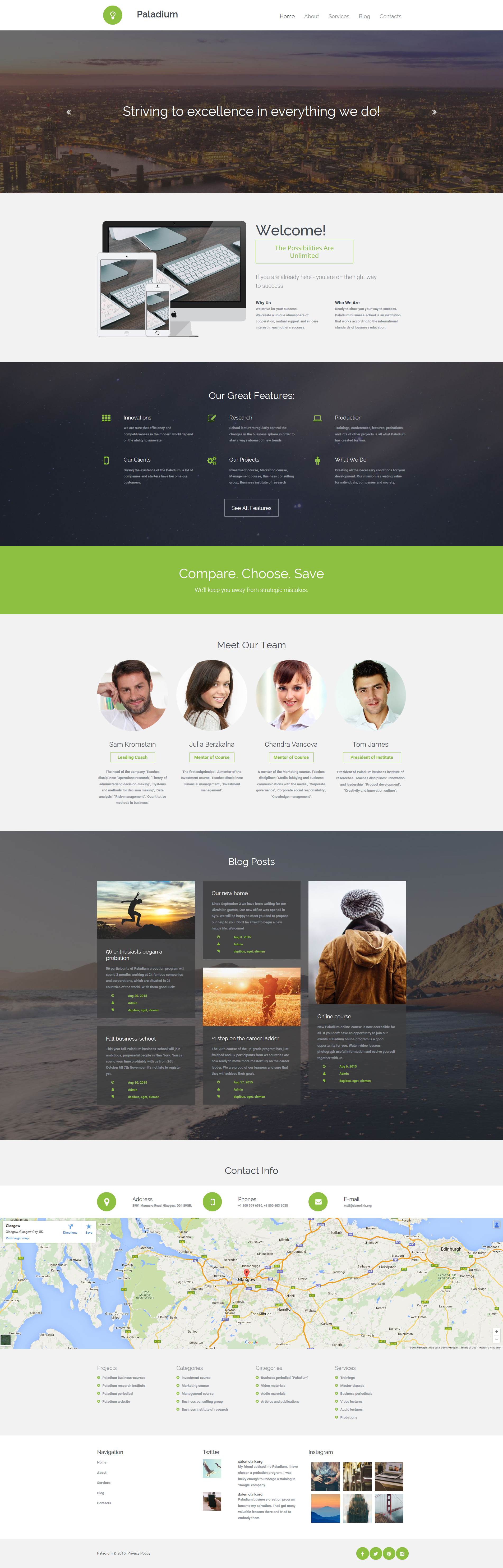 Business & Services Moto CMS 3 Template