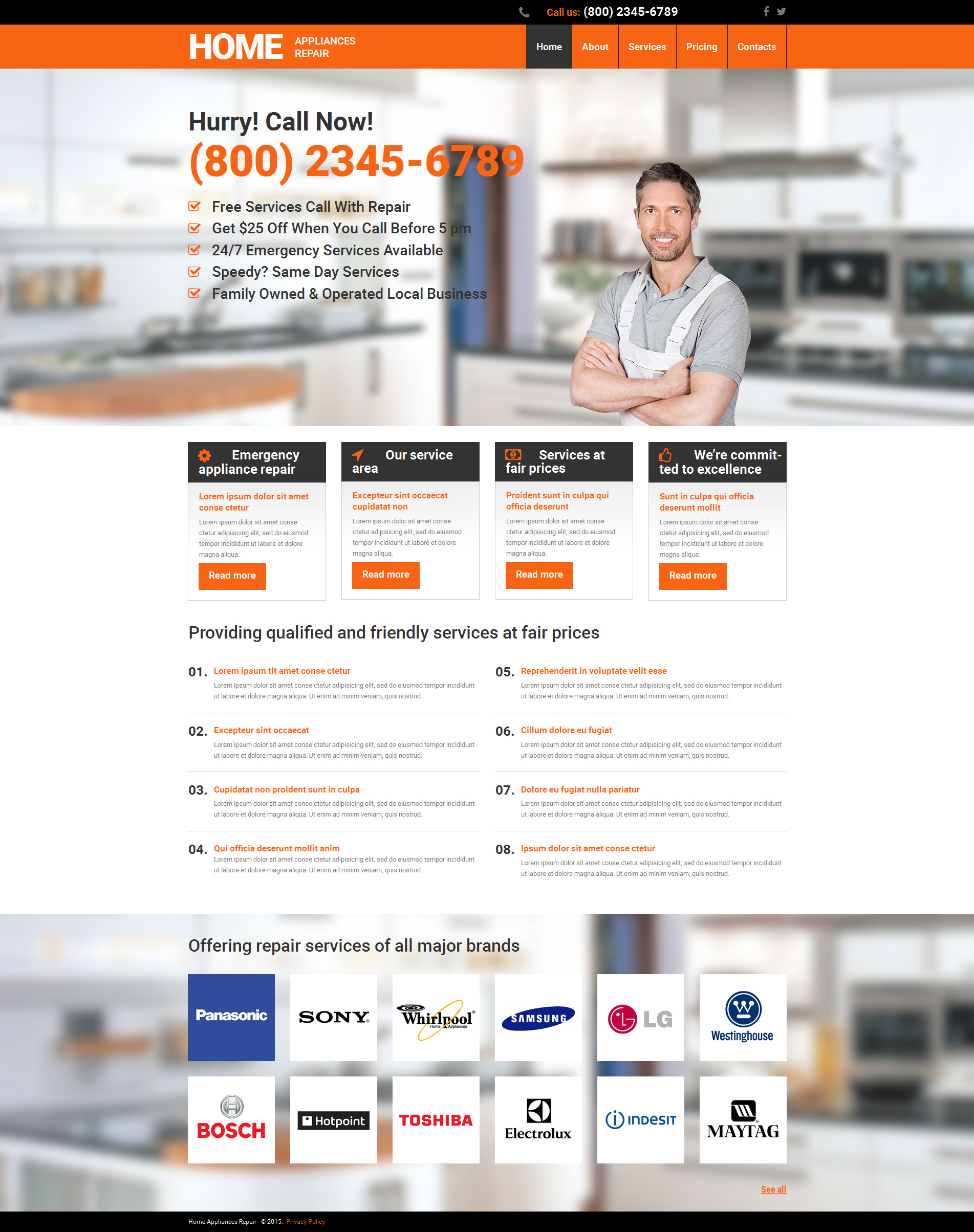 Home Repairs Moto CMS 3 Template