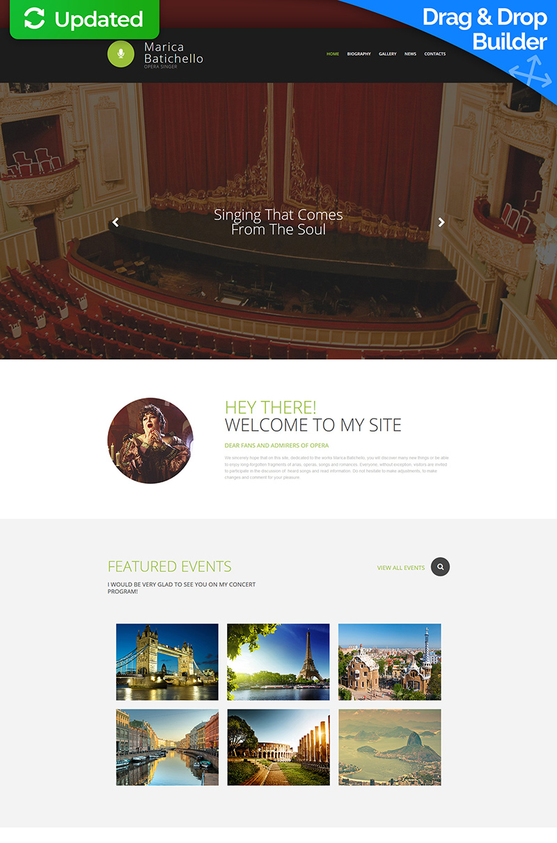 Singer Moto CMS 3 Template