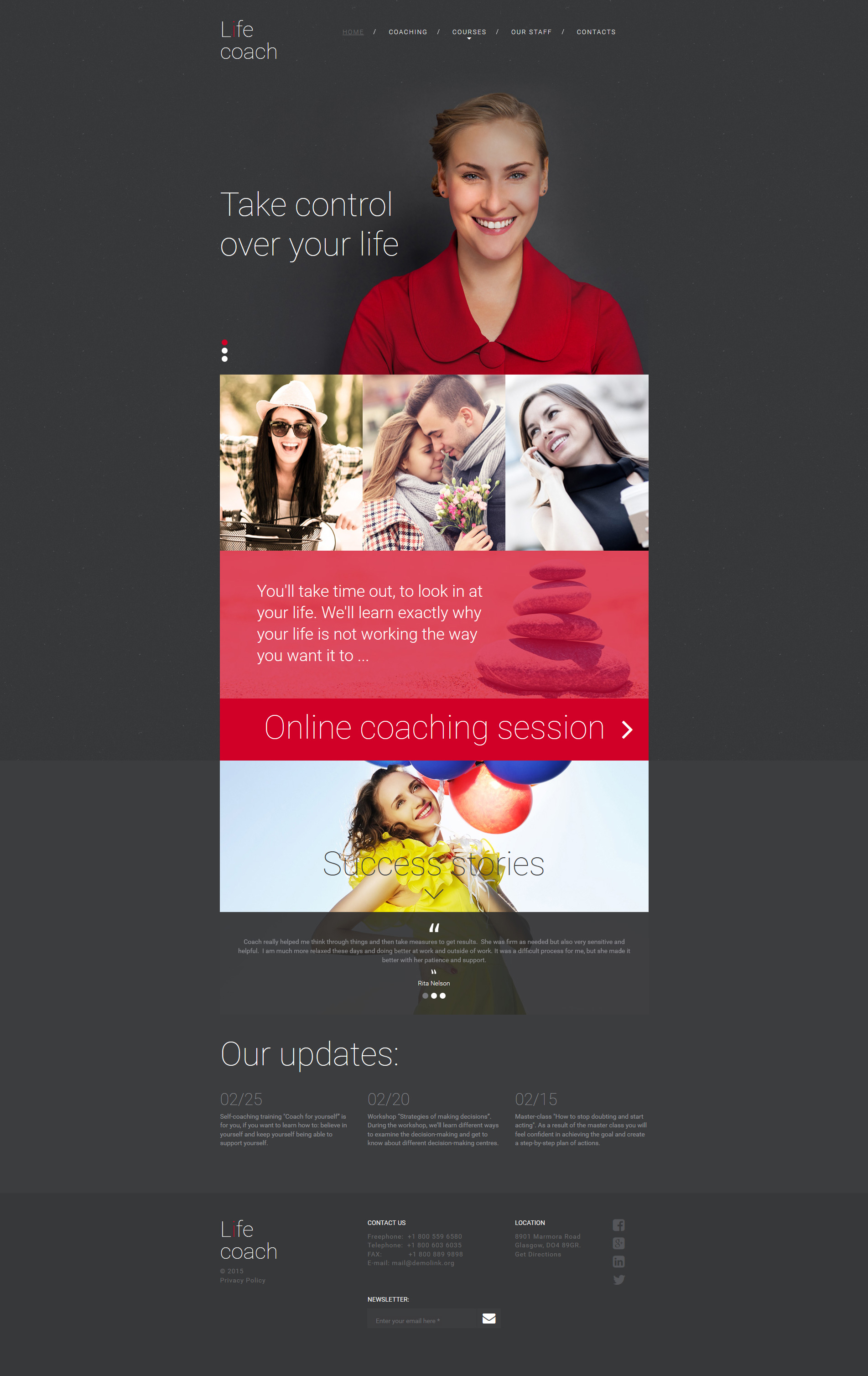 Life Coach Moto CMS 3 Template