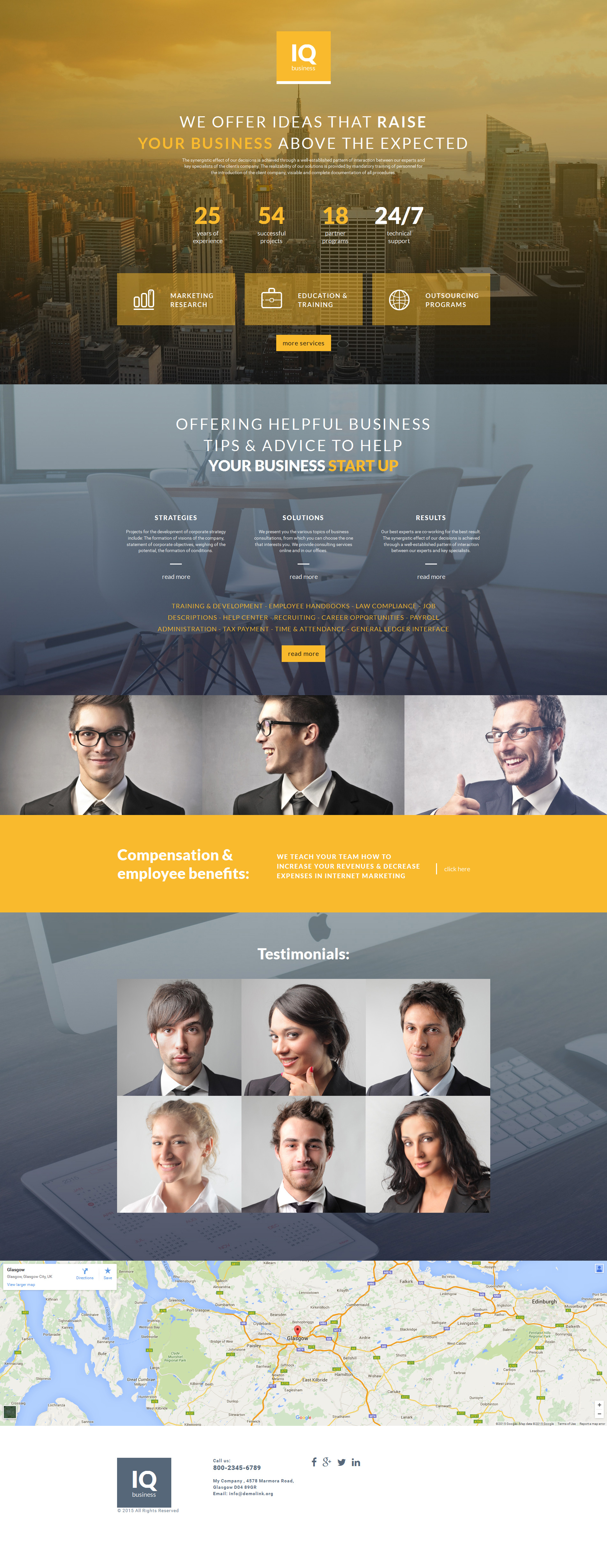 Business & Services Moto CMS 3 Template