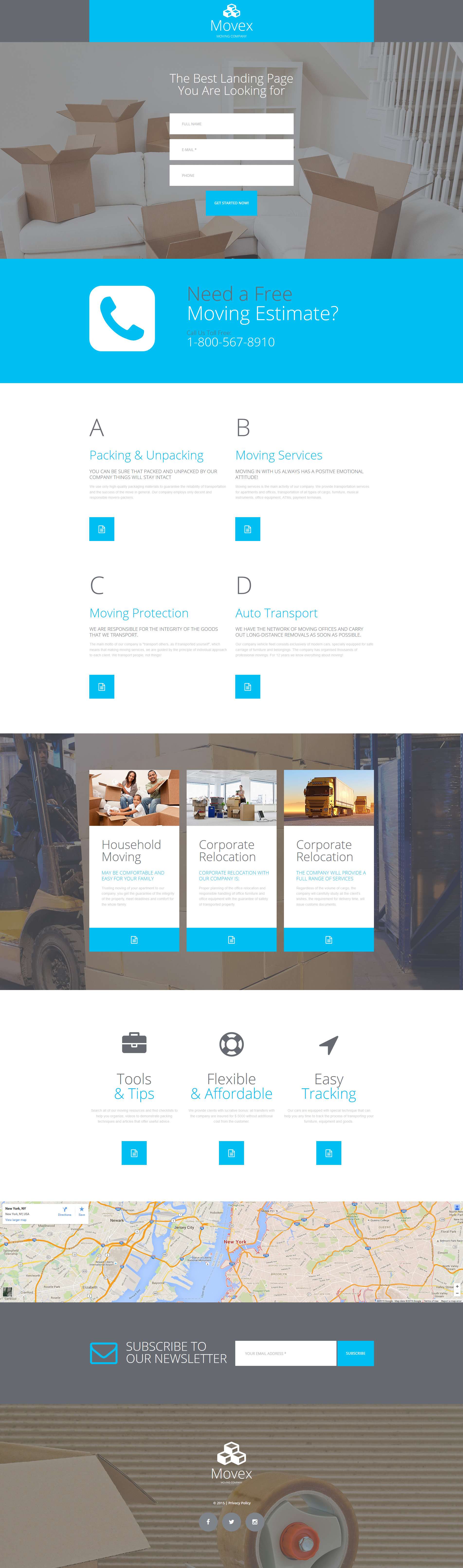 Moving Company Moto CMS 3 Template