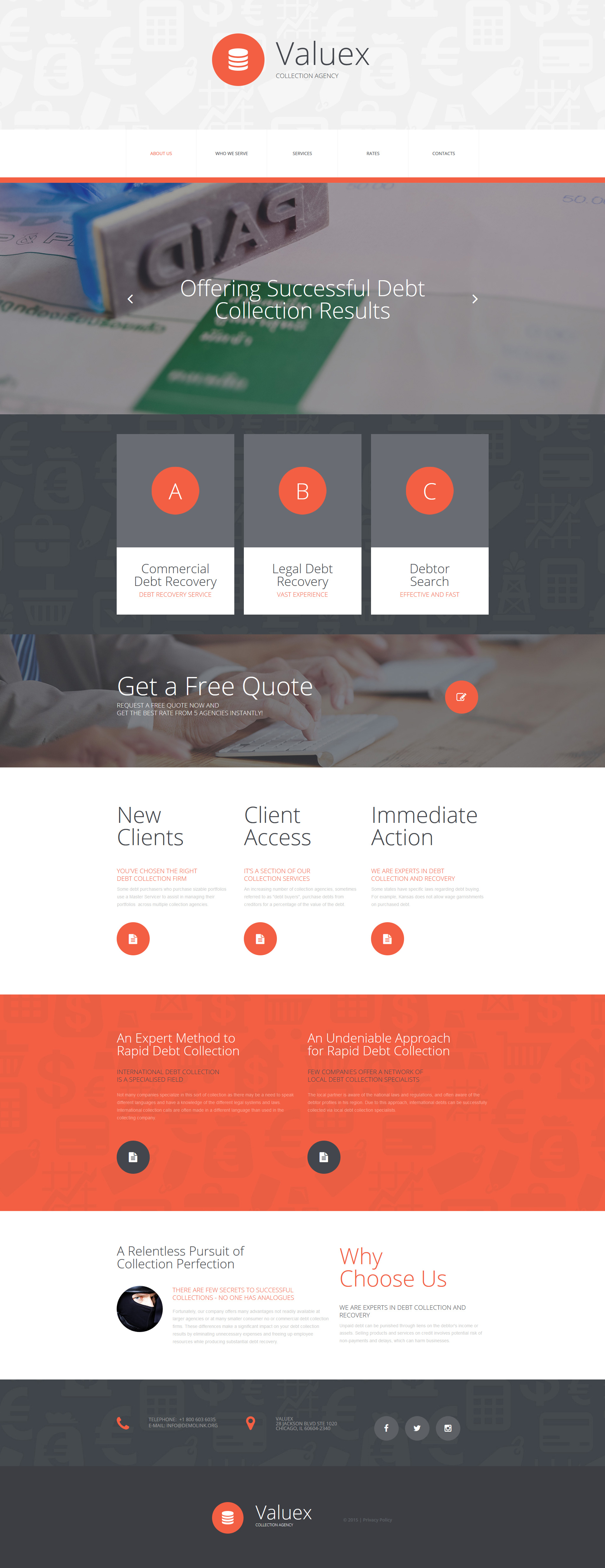 Business & Services Moto CMS 3 Template