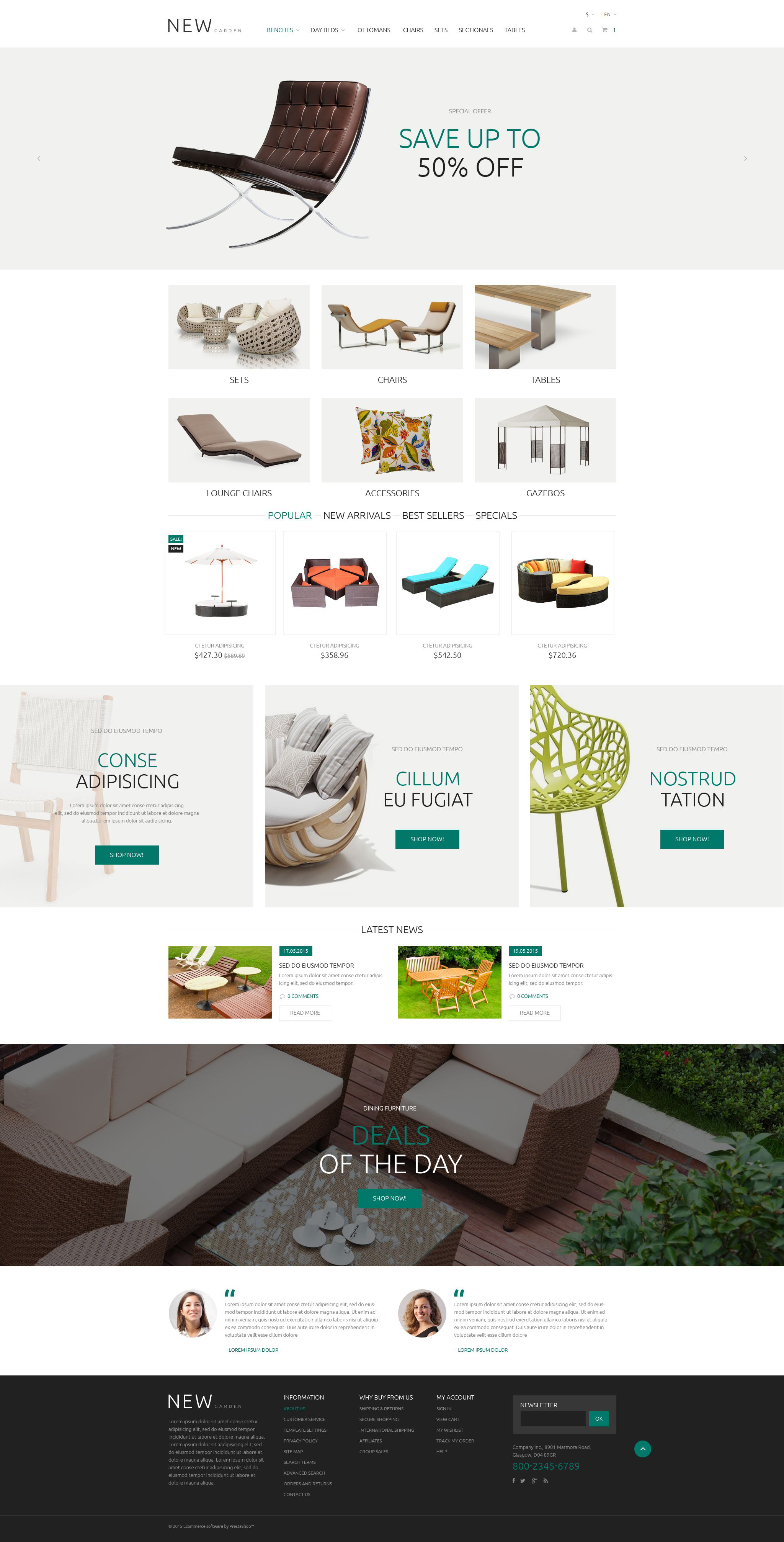 New Garden PrestaShop Theme