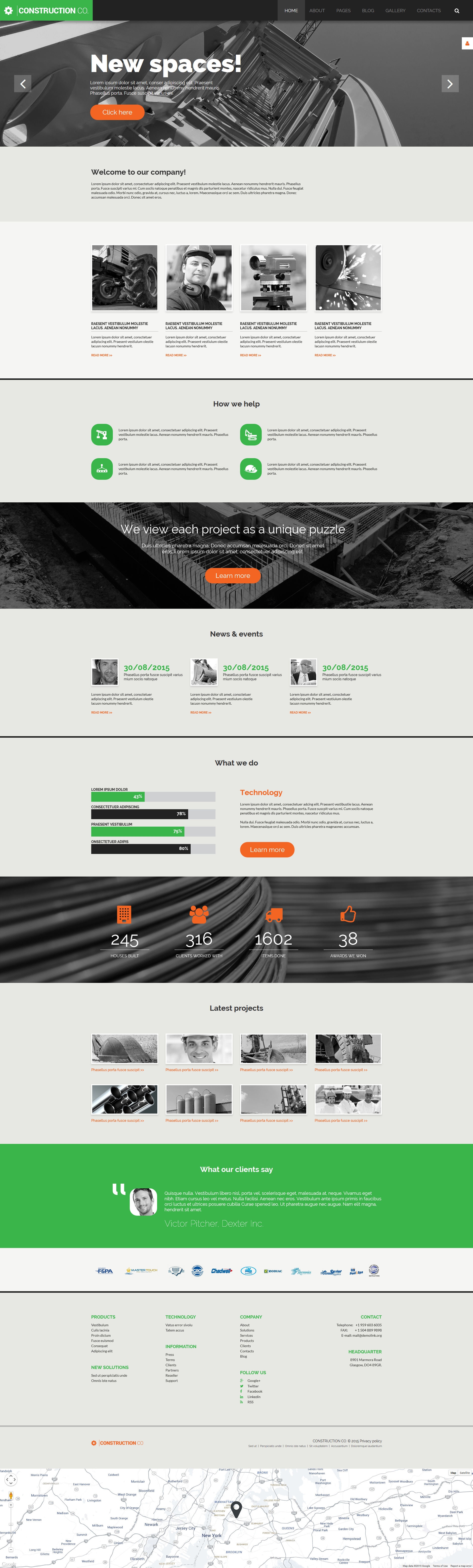 Construction Co. - Construction Company Multipage Corporative Joomla Template