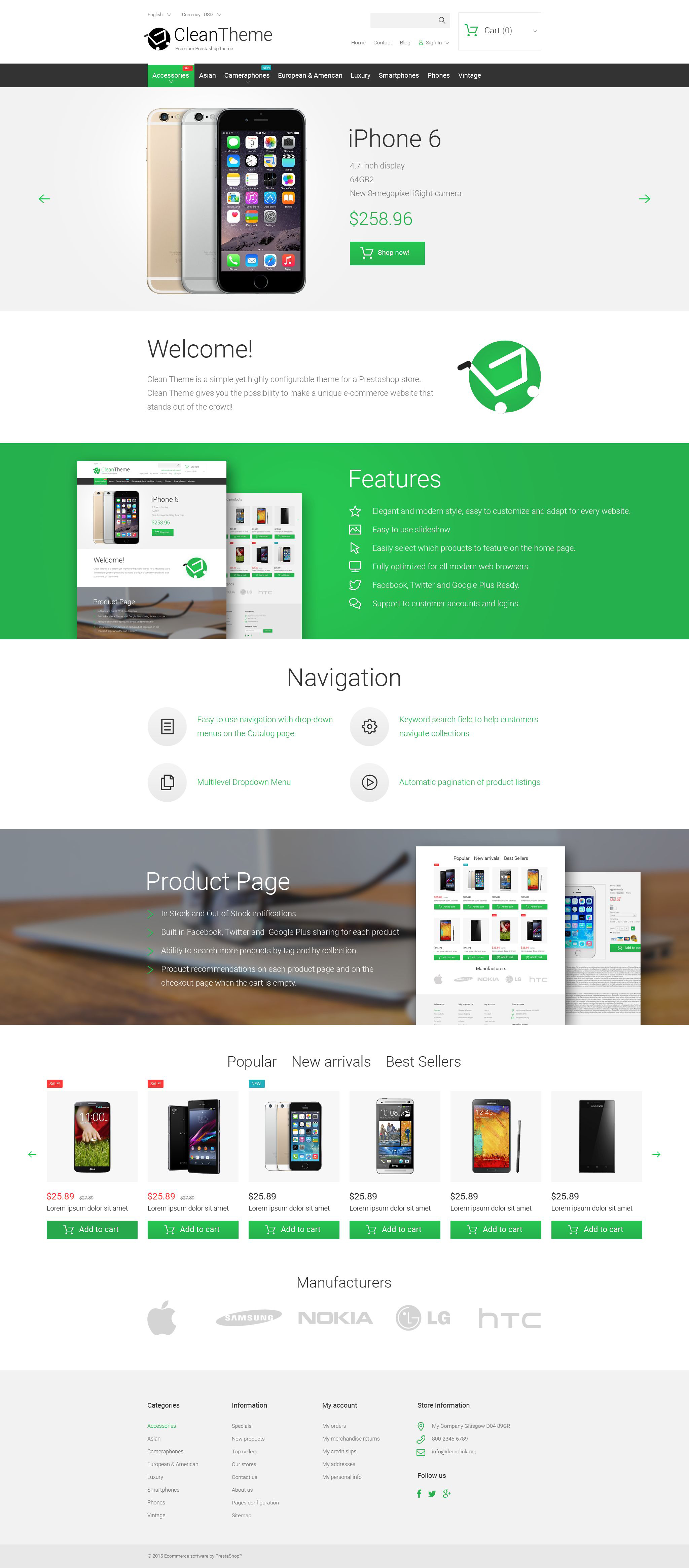 Clean Theme PrestaShop Theme