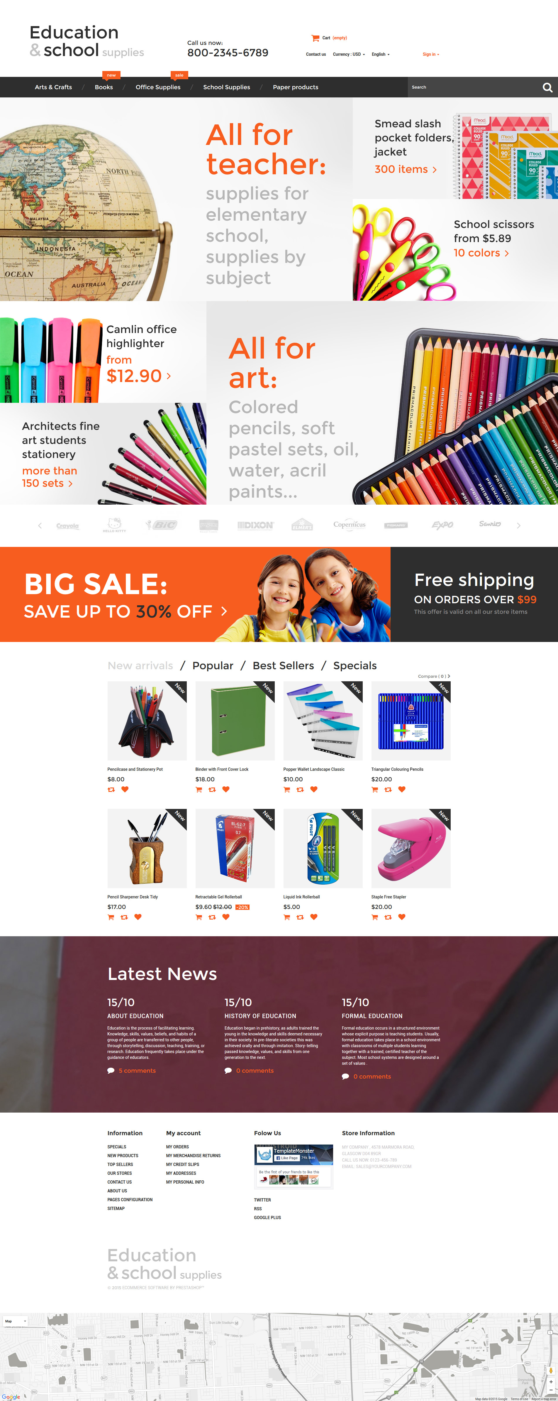 PrestaShop Eshop Πρότυπα