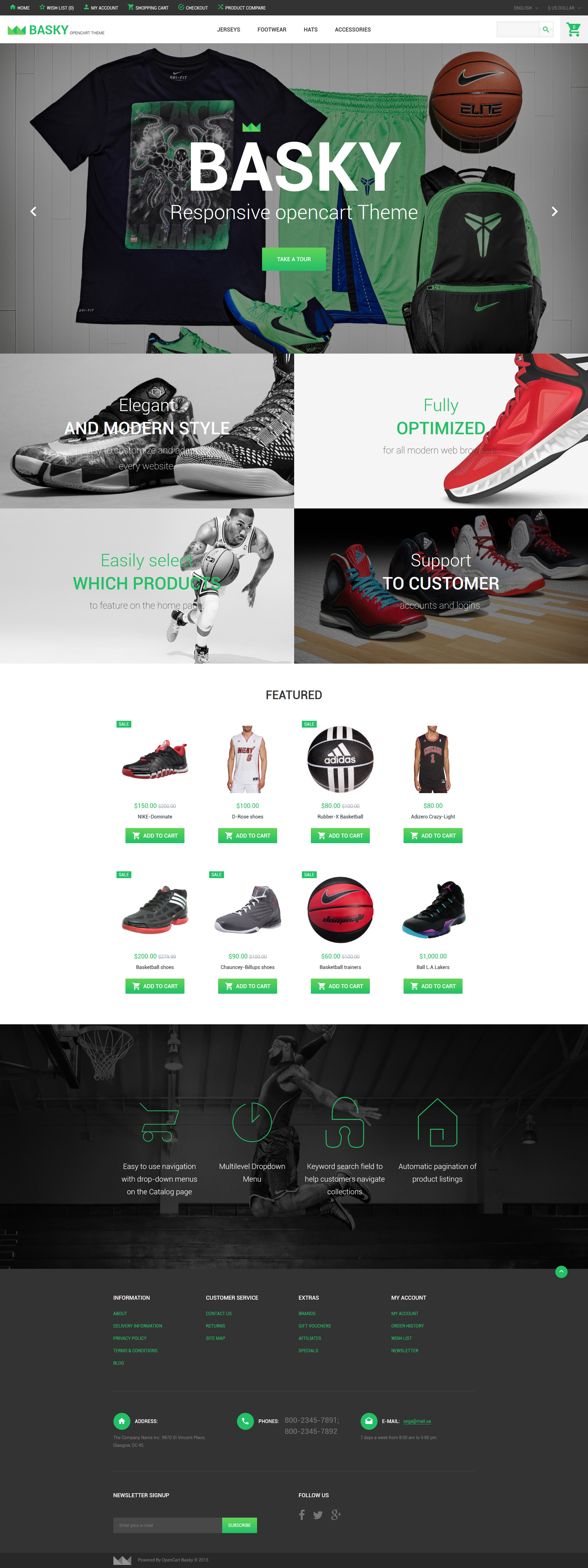 Basky OpenCart Template