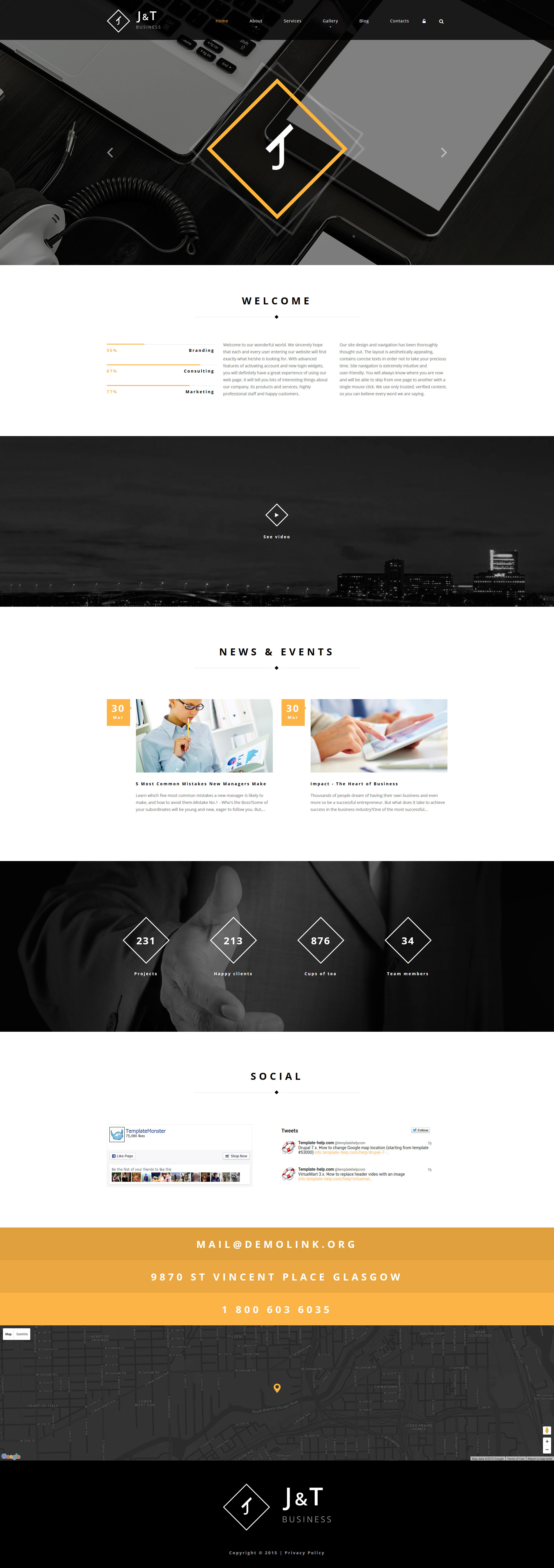 JT Business Drupal Template