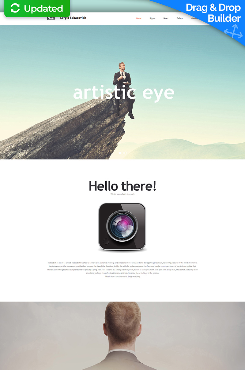 Professional Photographer Moto CMS 3 Template