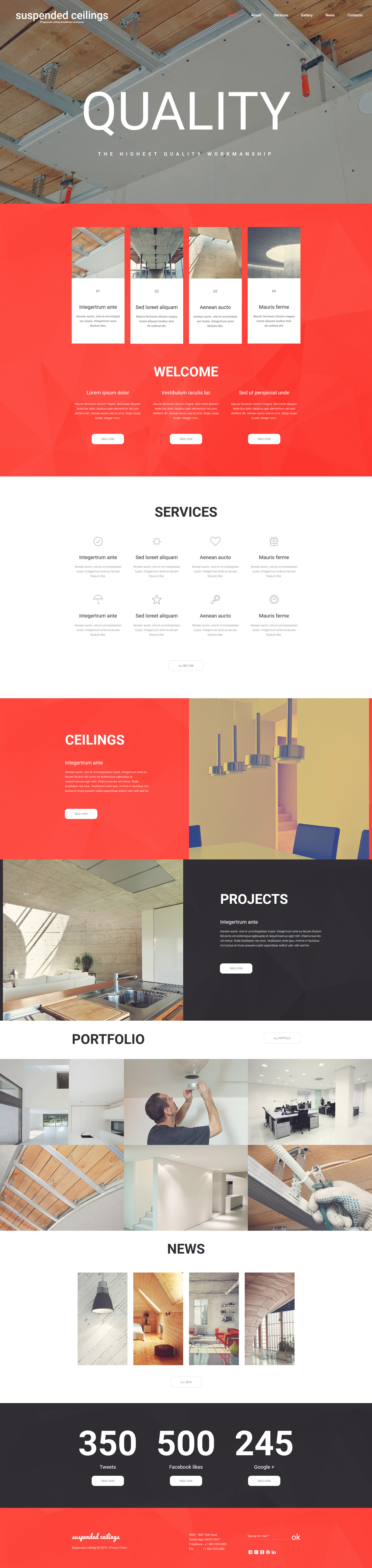 Construction Company Moto CMS 3 Template