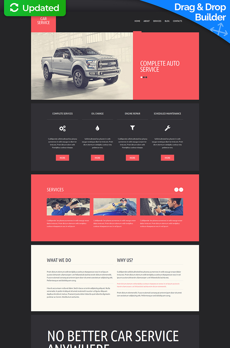 Car Repair Moto CMS 3 Template