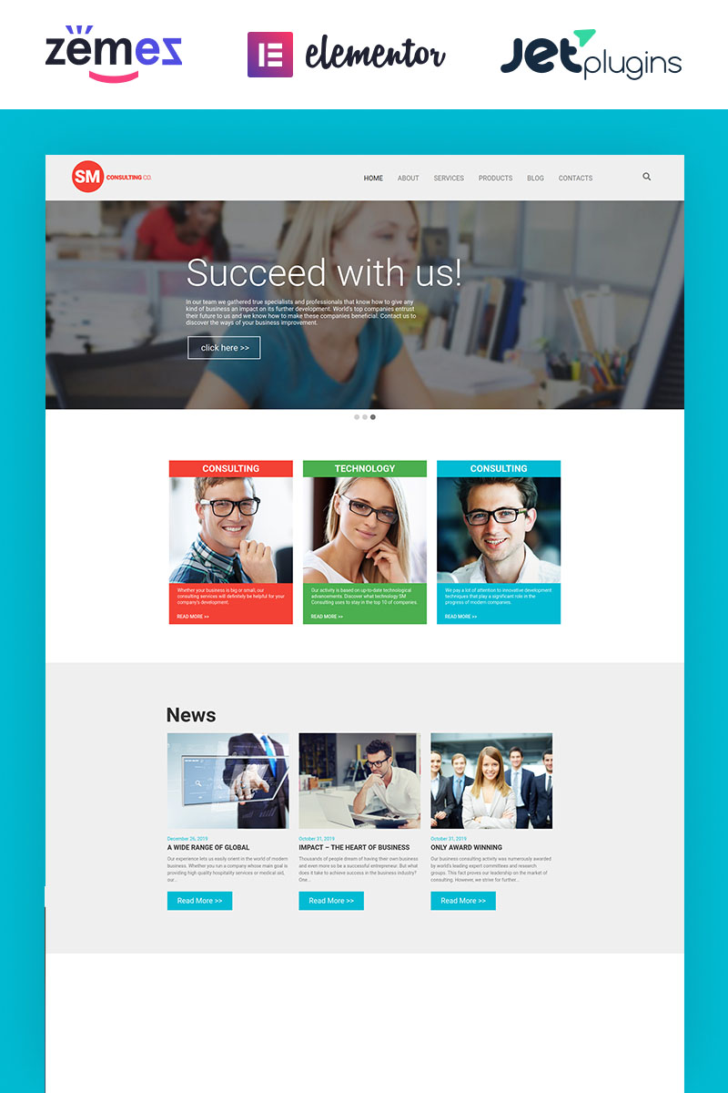 Consulting Co - Informative And Solid WordPress Theme