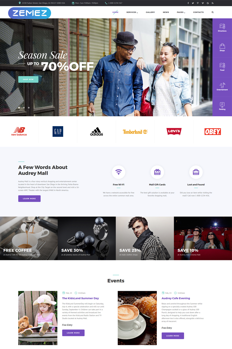 Blog Theme Joomla Template