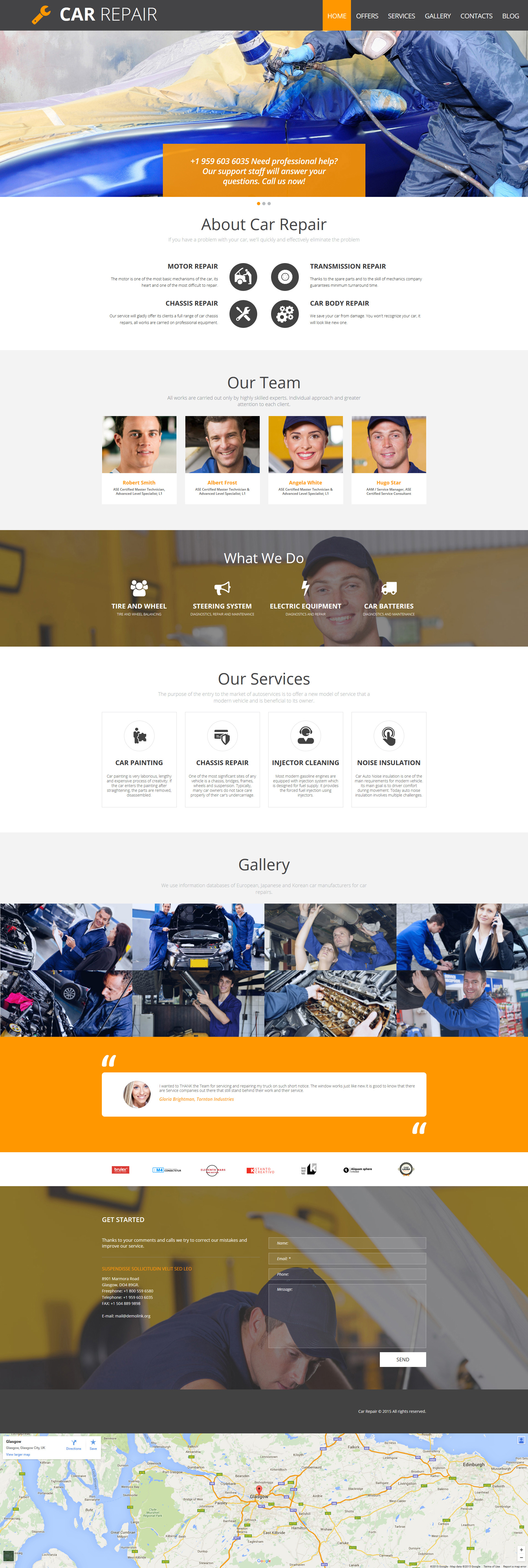 Car Repair Moto CMS 3 Template