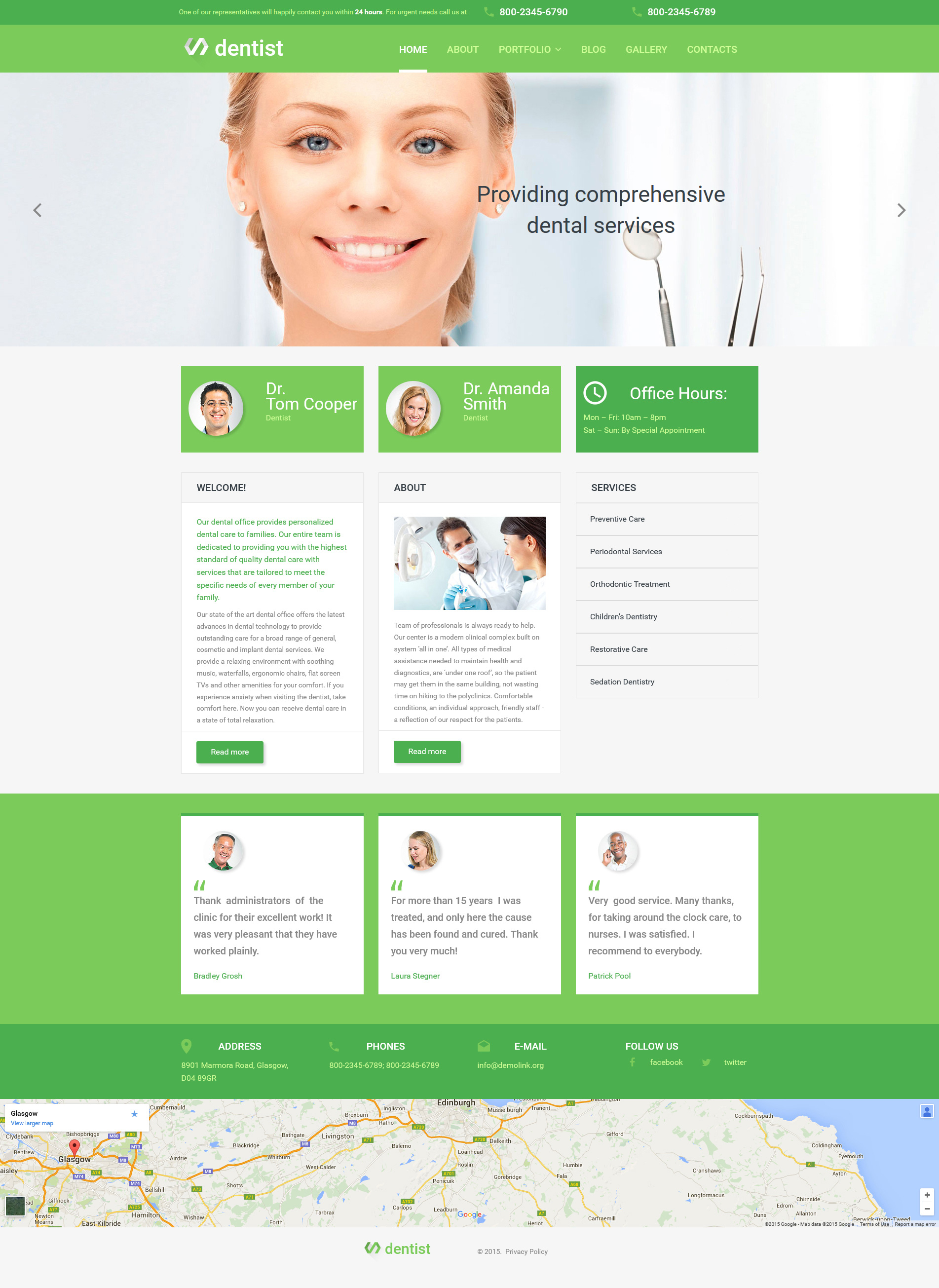 Pediatric Dentistry Moto CMS 3 Template