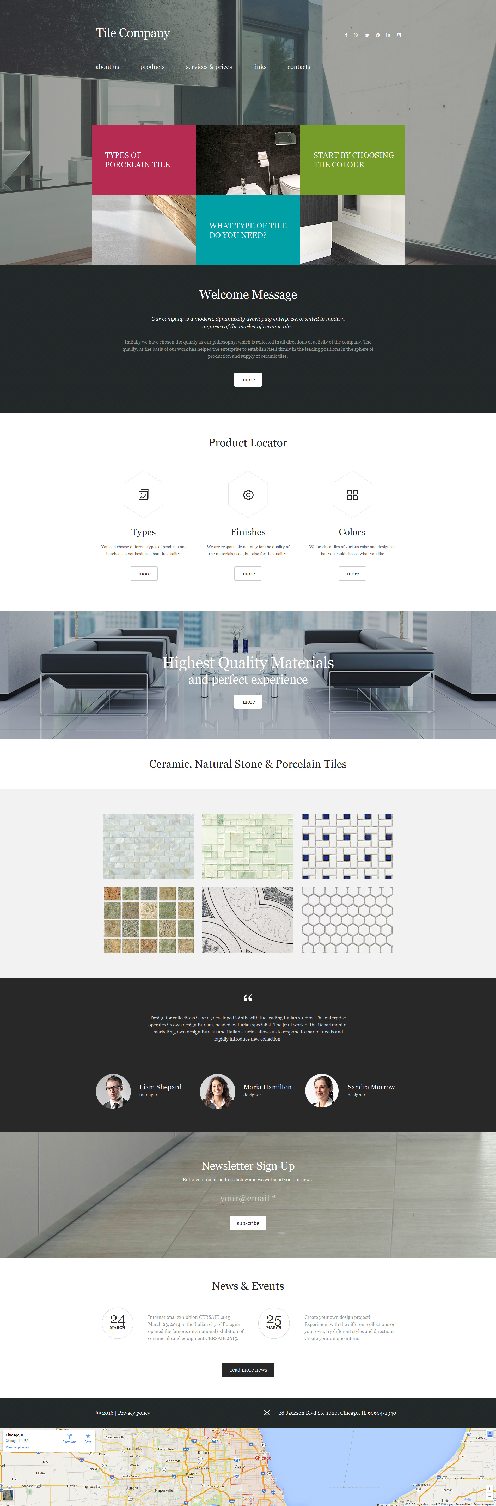 Interior Design Moto CMS 3 Template