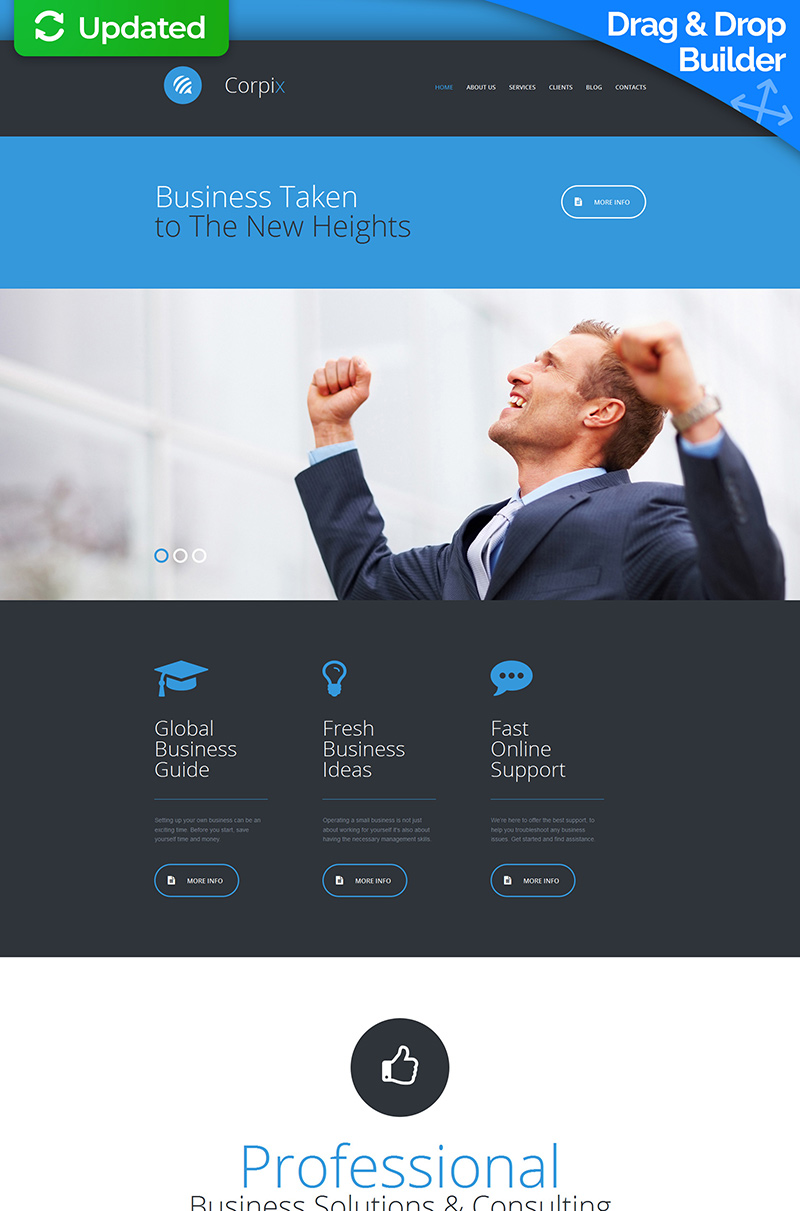 Business Consulting Moto CMS 3 Template