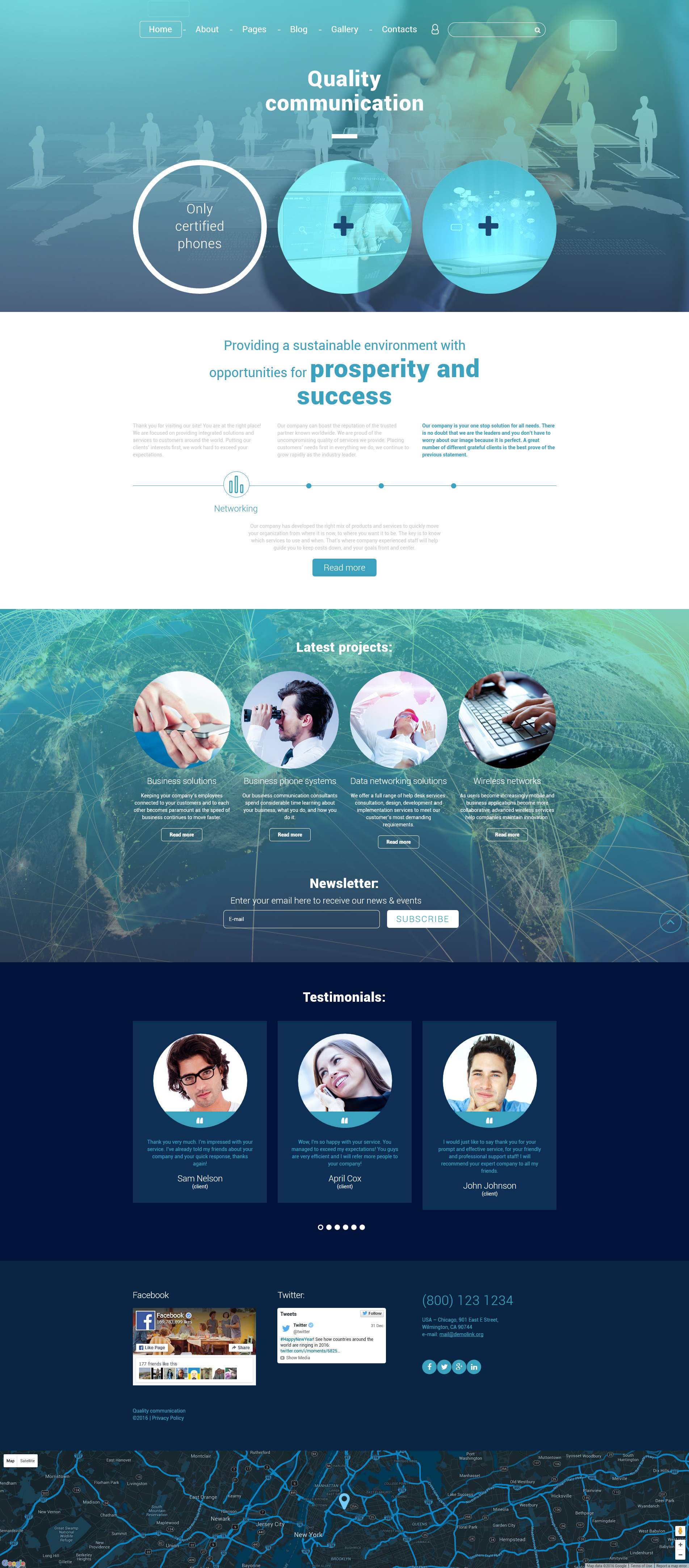 Quality Communication Joomla Template