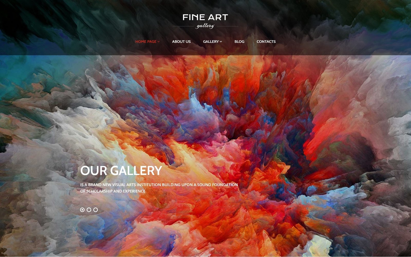 Fine Art - Art Gallery WordPress Elementor Theme