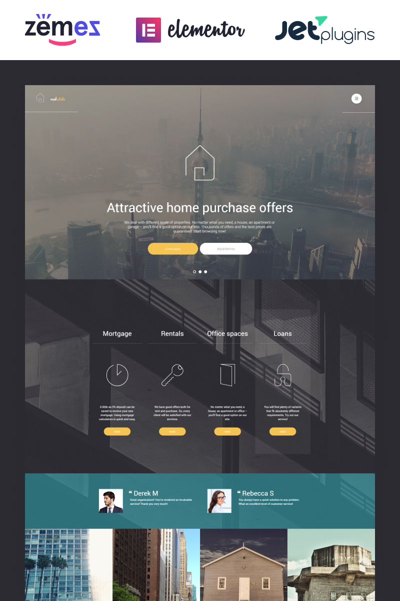 Real Estate - Real Estate Agent WordPress Theme