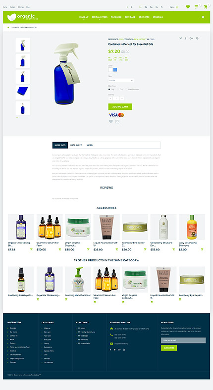 Prestashop Products Page Screenshot