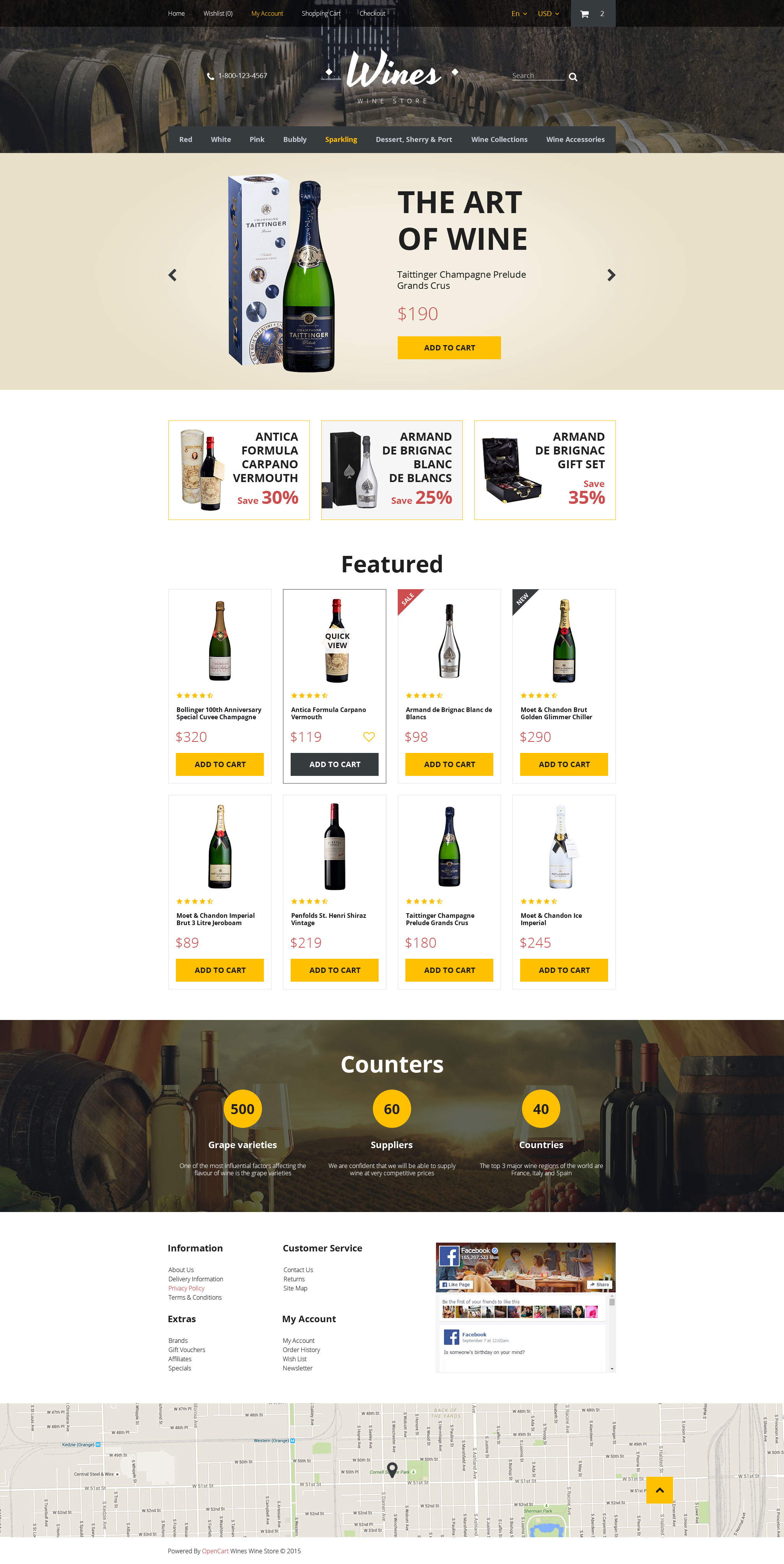 Wines OpenCart Template