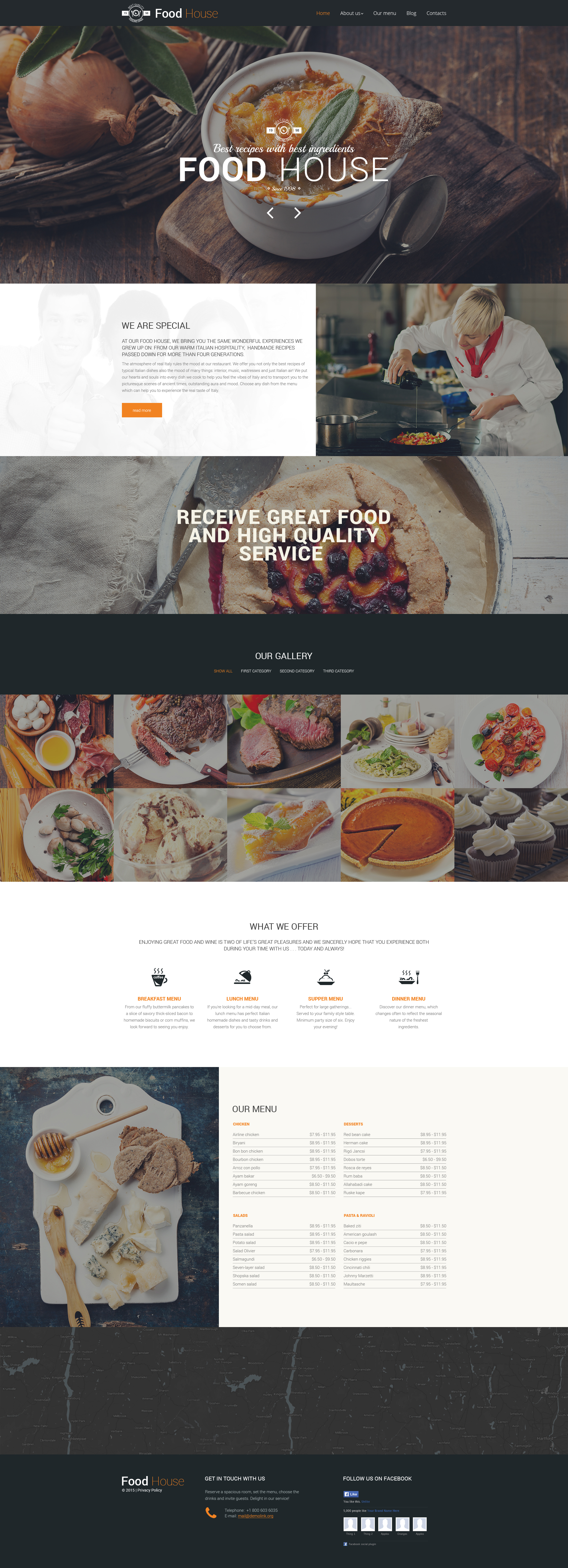 Food House Drupal Template