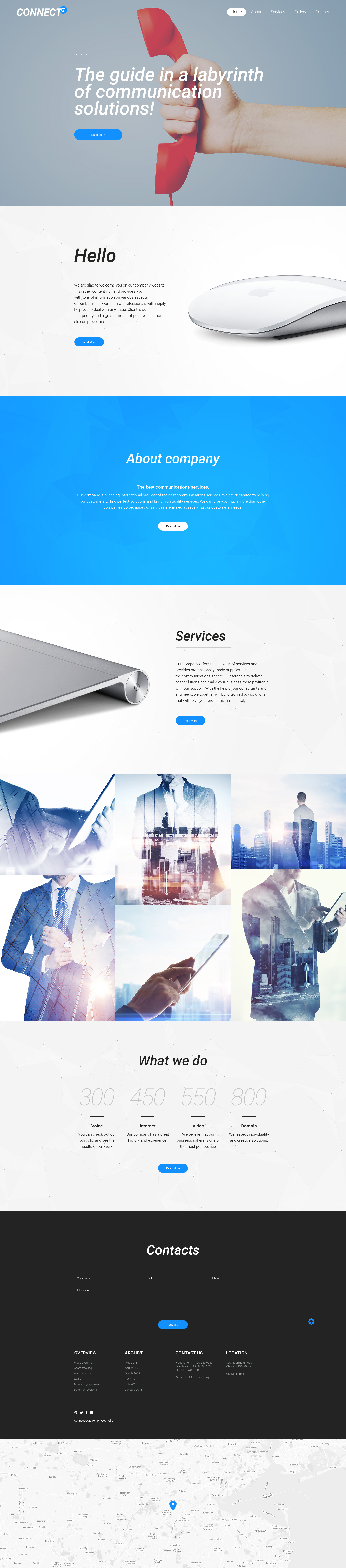 ISP Responsive Website Template