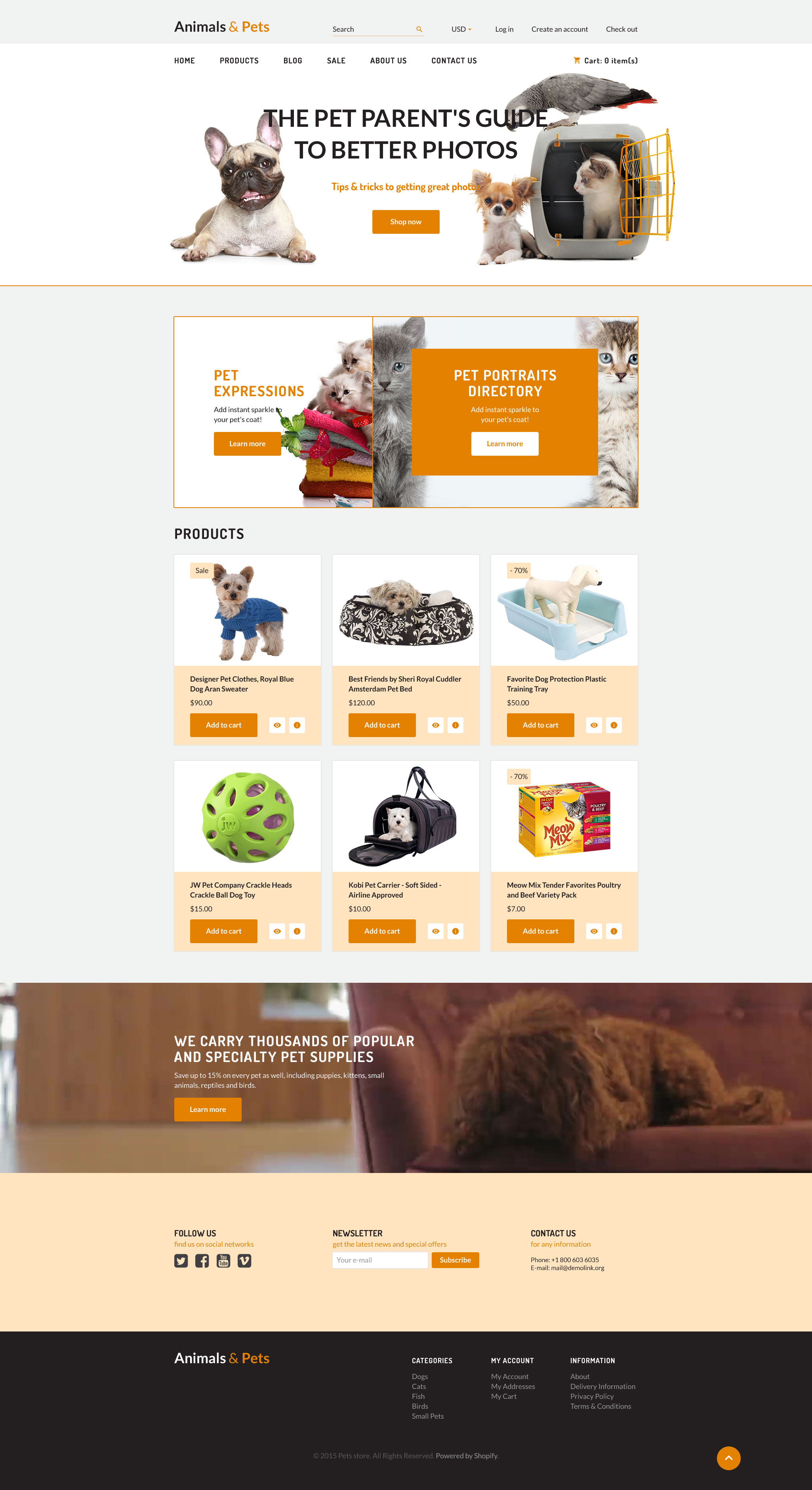 Animals & Pets Shopify Theme