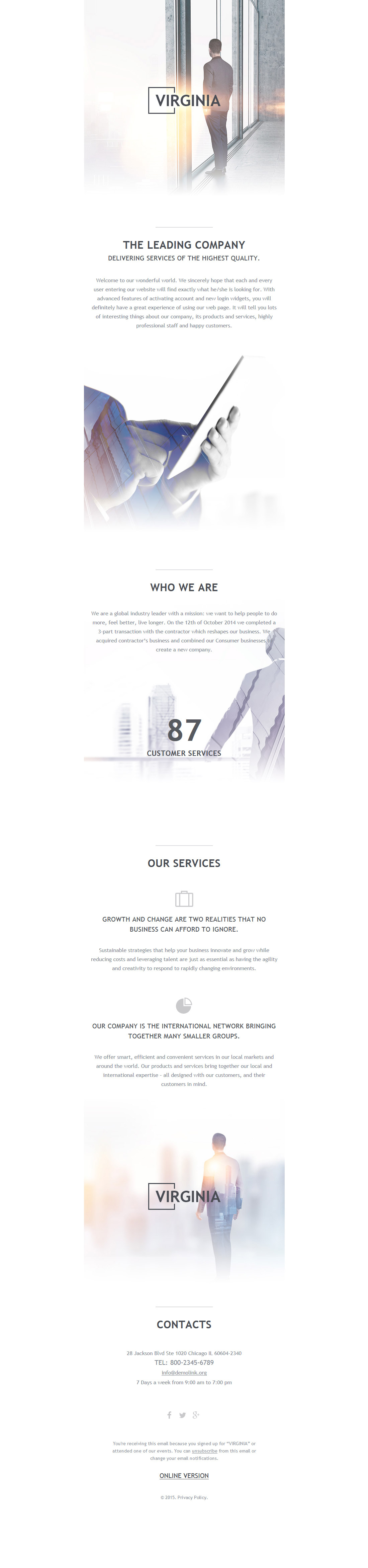 Business & Services Responsive Newsletter Template