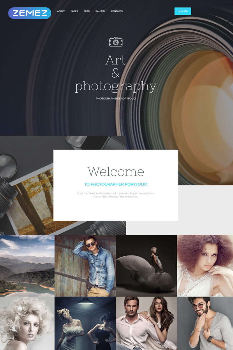 Photographer Portfolio Responsive Joomla Template