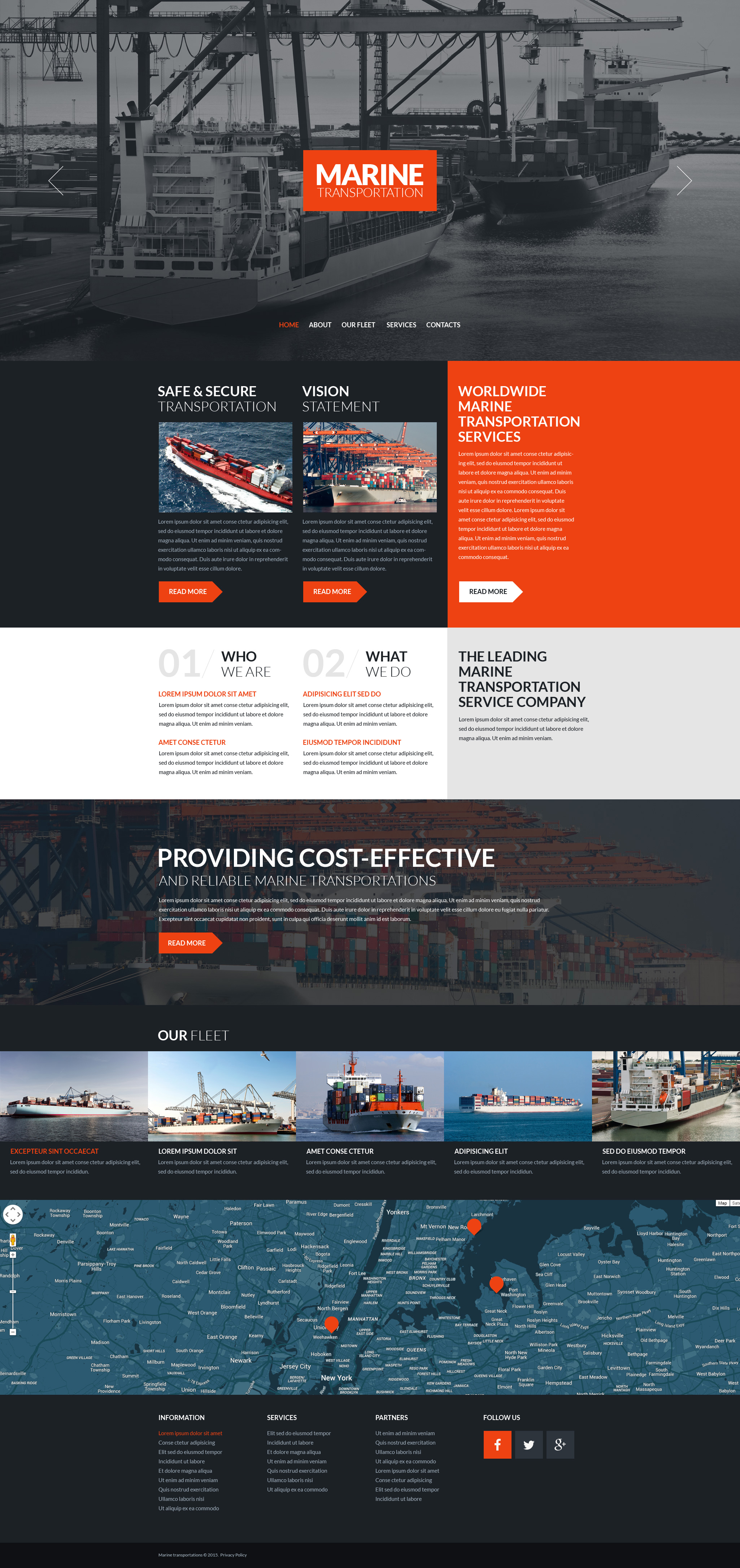 Maritime Responsive Website Template