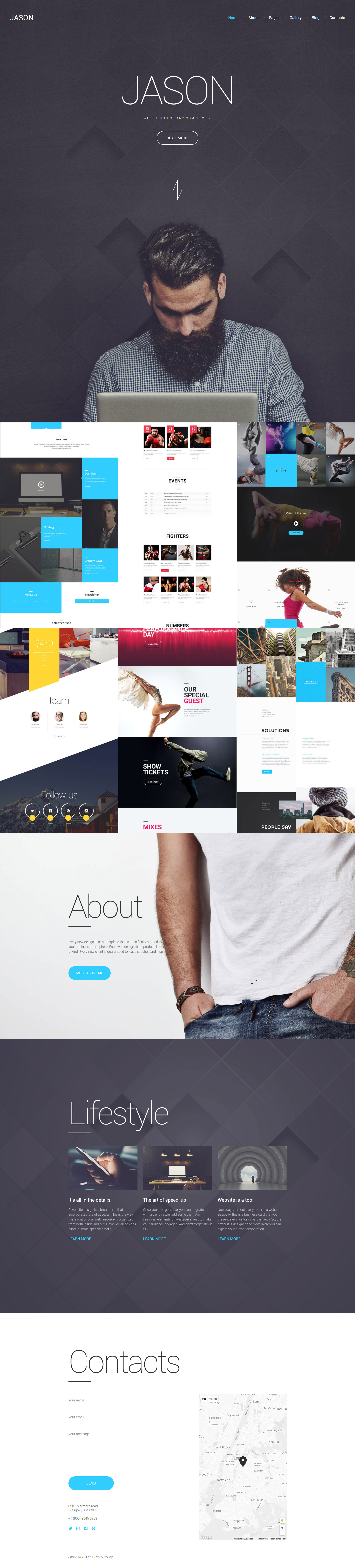 Designer Portfolio Responsive Joomla Template