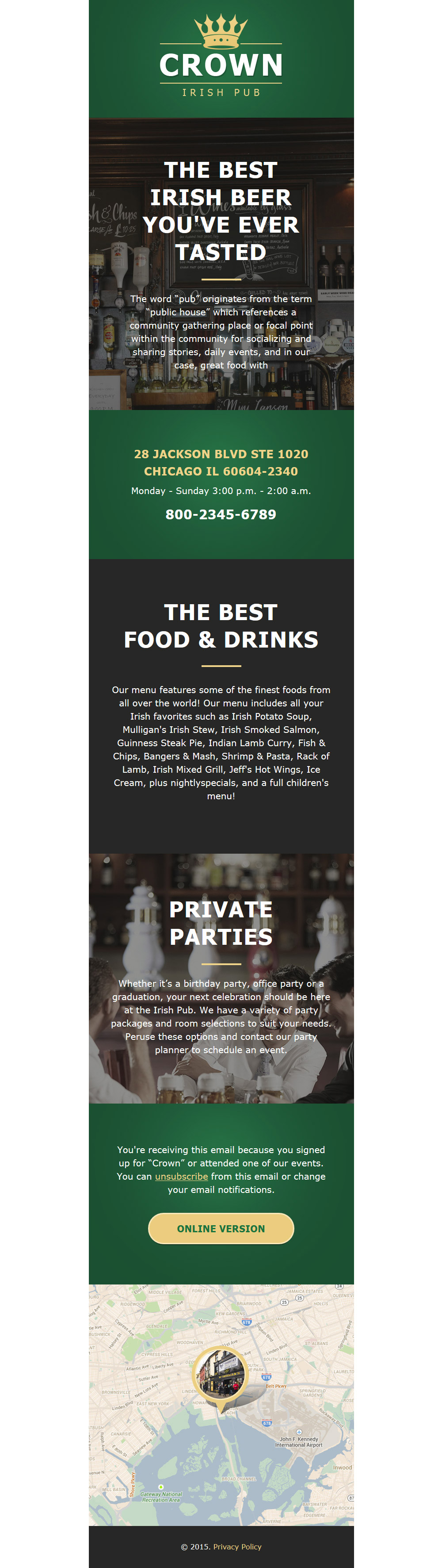 Pub Responsive Newsletter Template