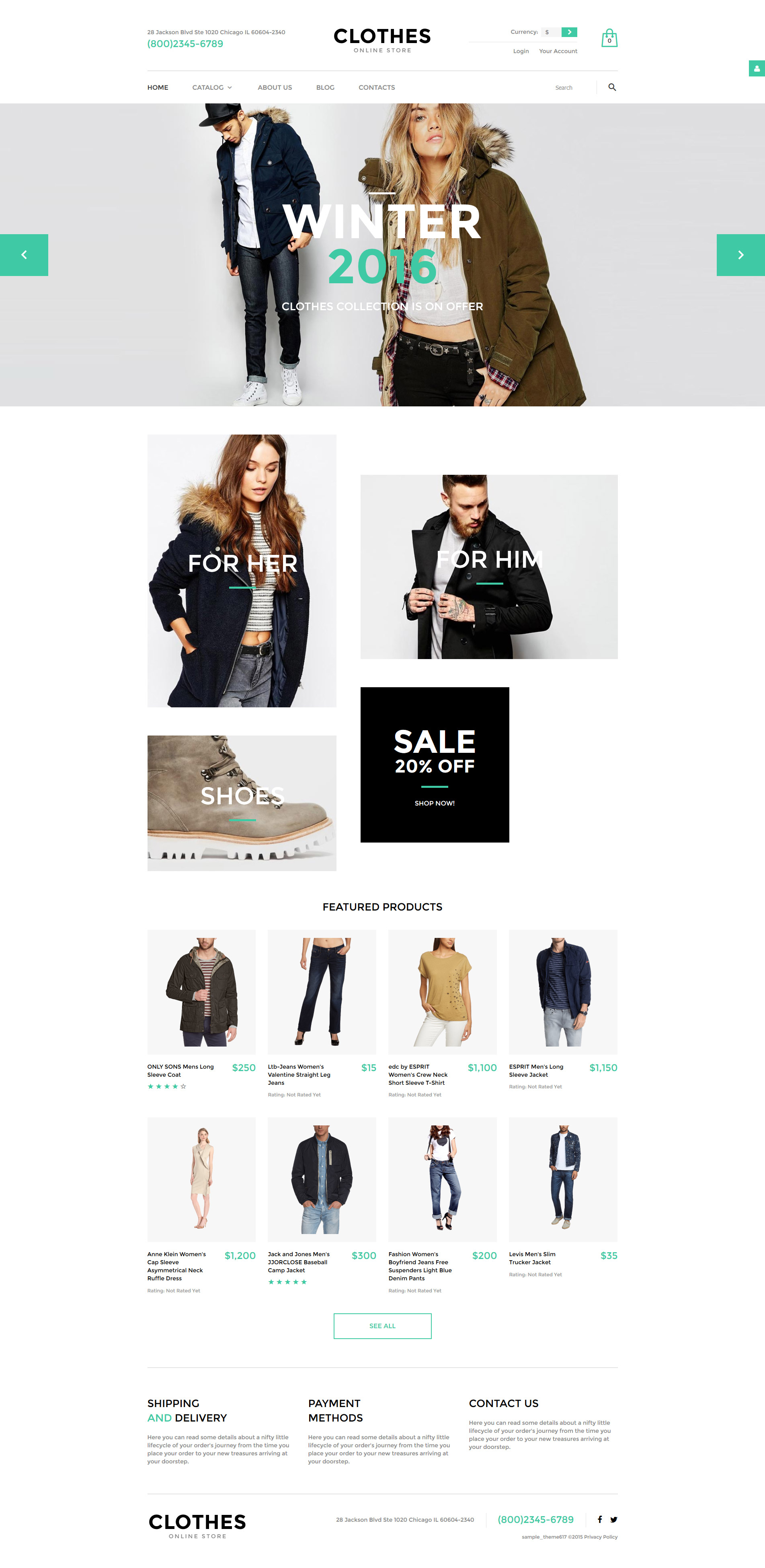 Clothes VirtueMart Template