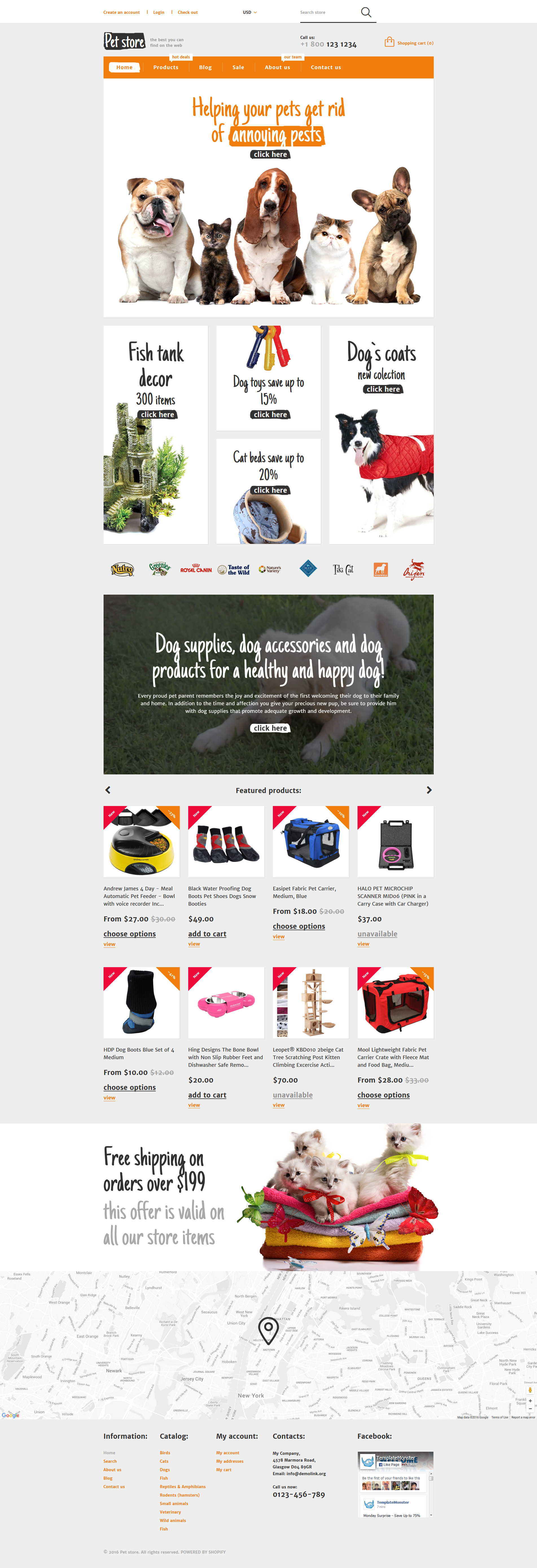 Animals and Pets Care eCommerce Shopify Theme