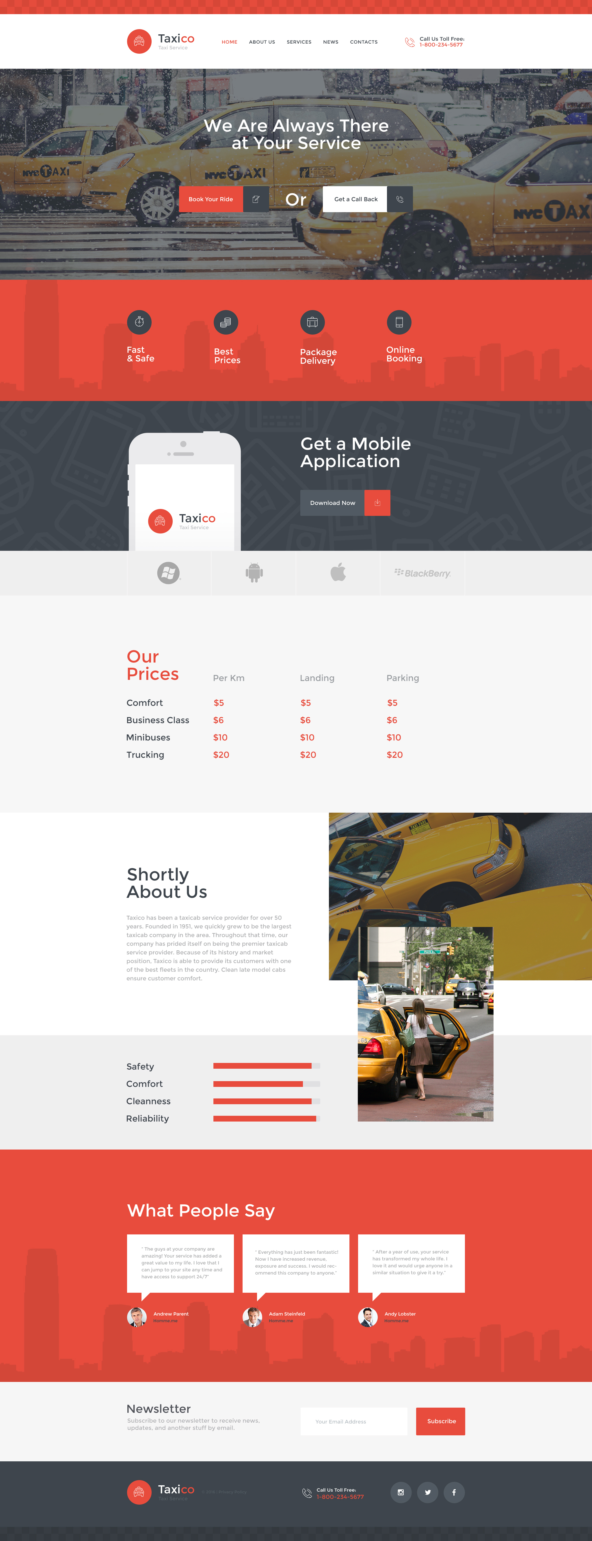 Taxico Website Template