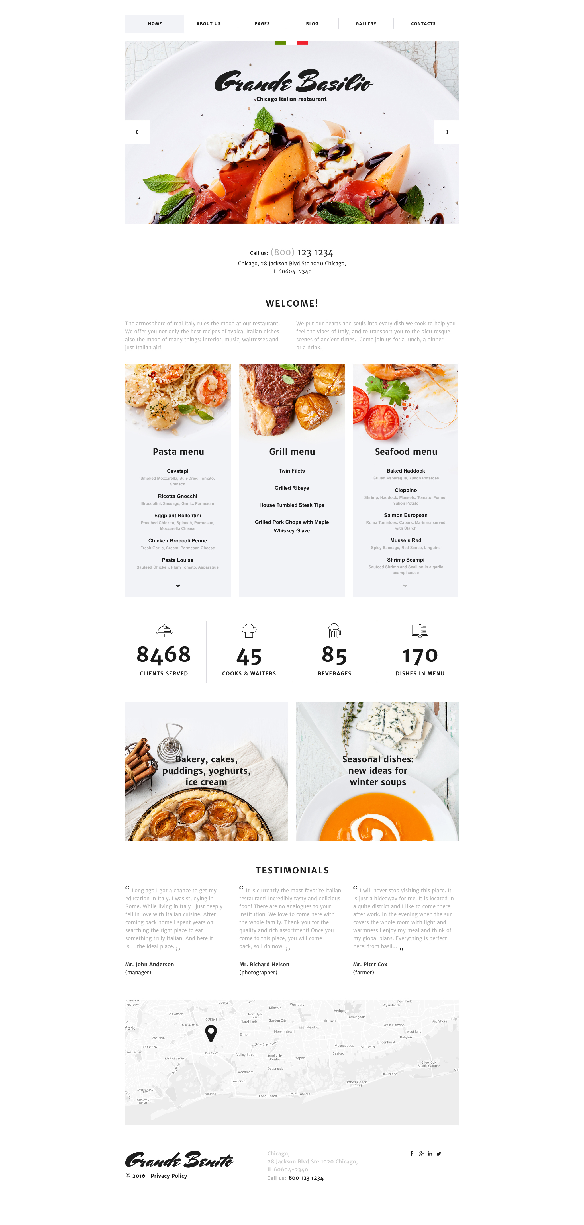 Cafe and Restaurant Responsive Joomla Template