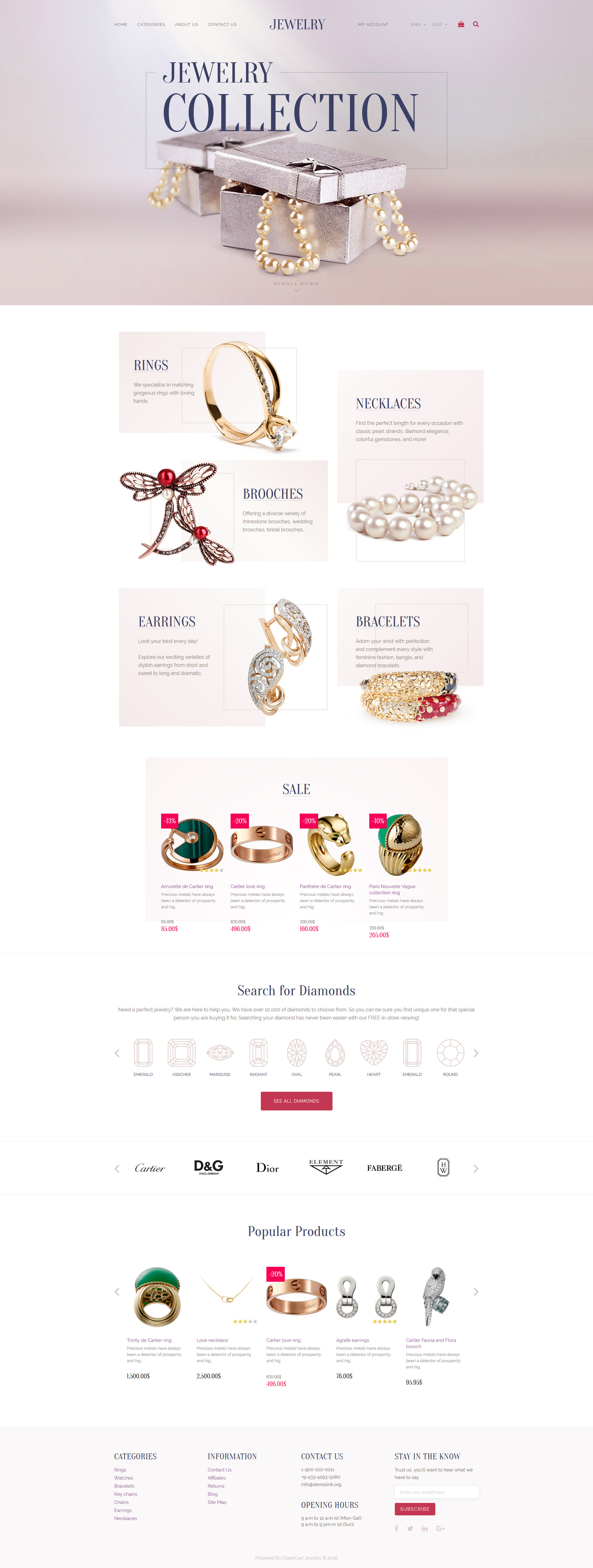 Jewelry Responsive OpenCart Template