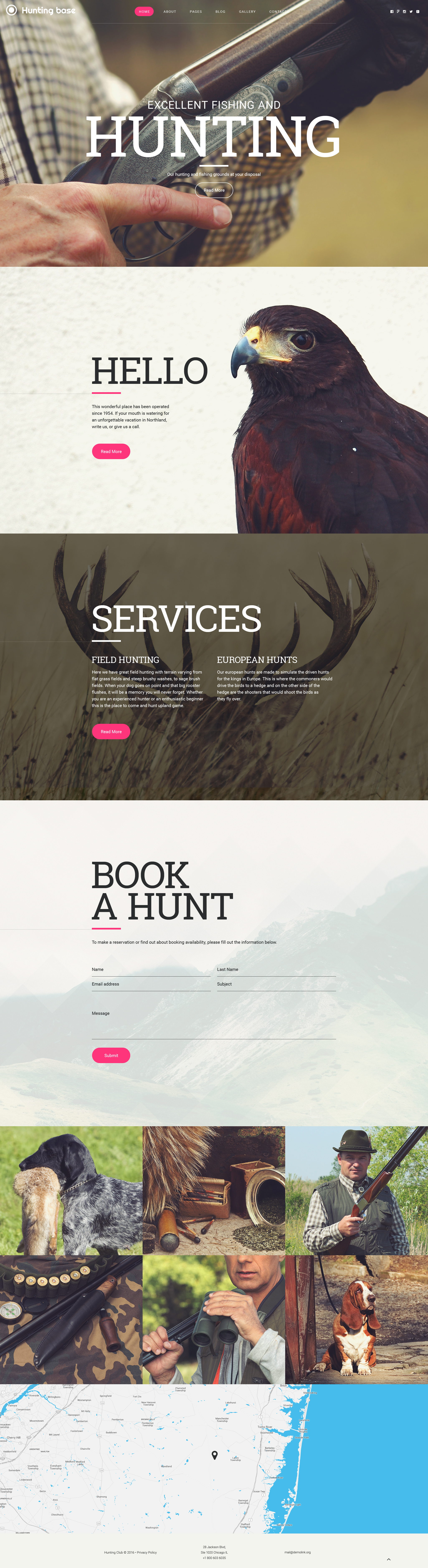 Hunting Joomla Template