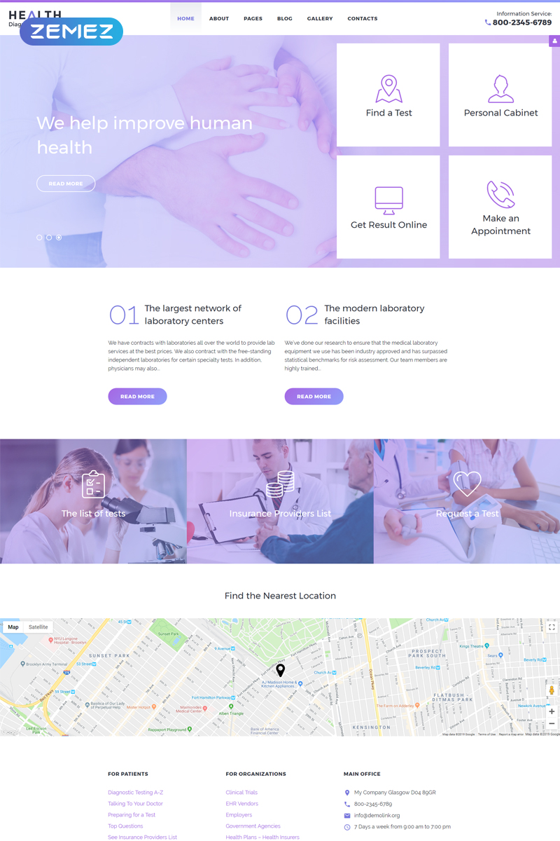 Health Diagnostic Laboratory Joomla Template